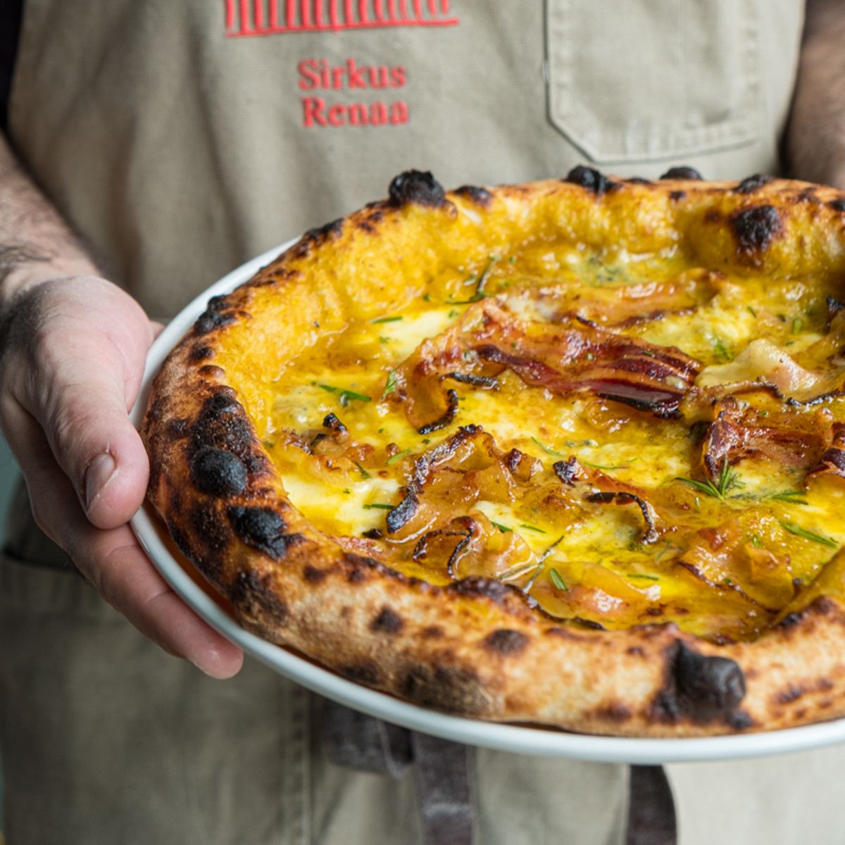 Delicious pizza!