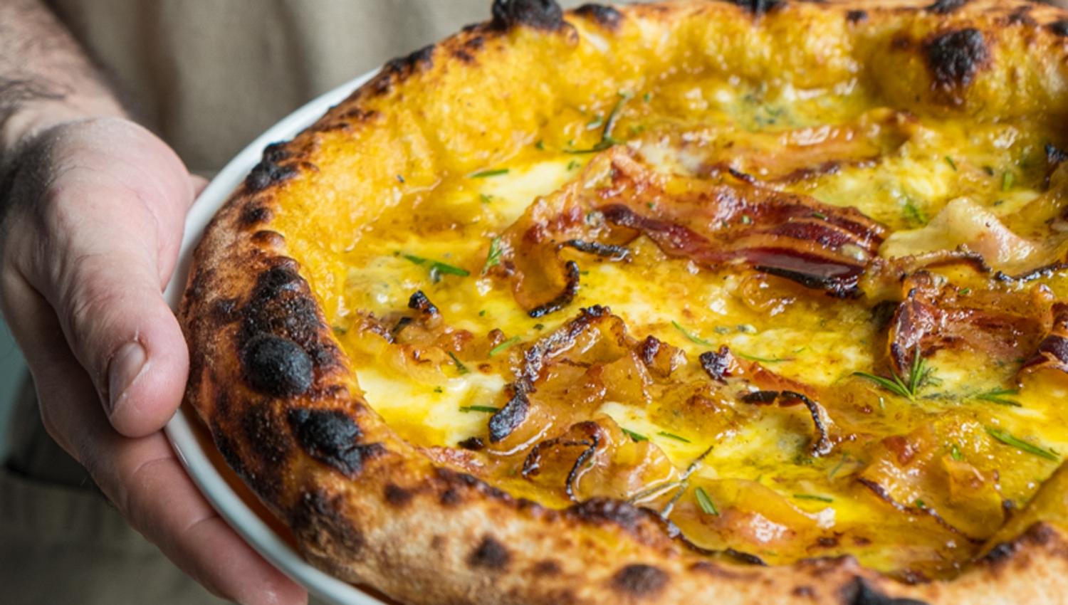 Delicious pizza!