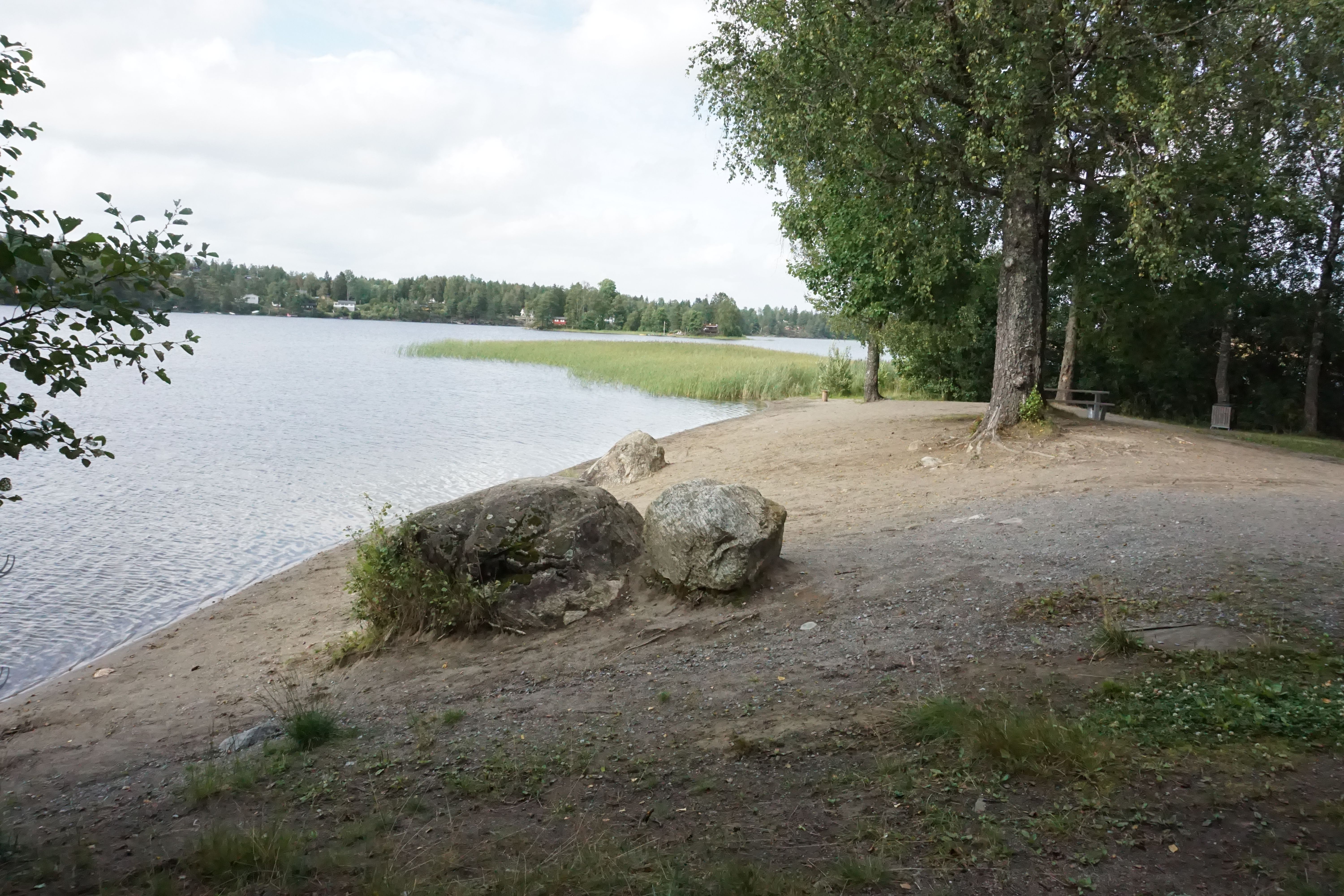 Steiner på strand