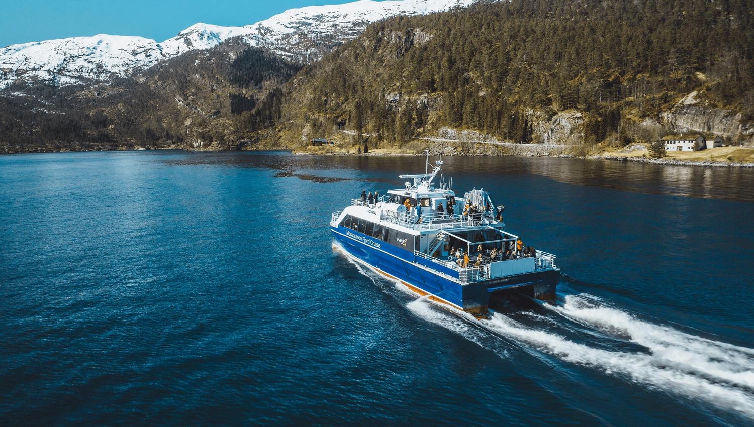 Halvdags fjordcruise fra Bergen til Mostraumen