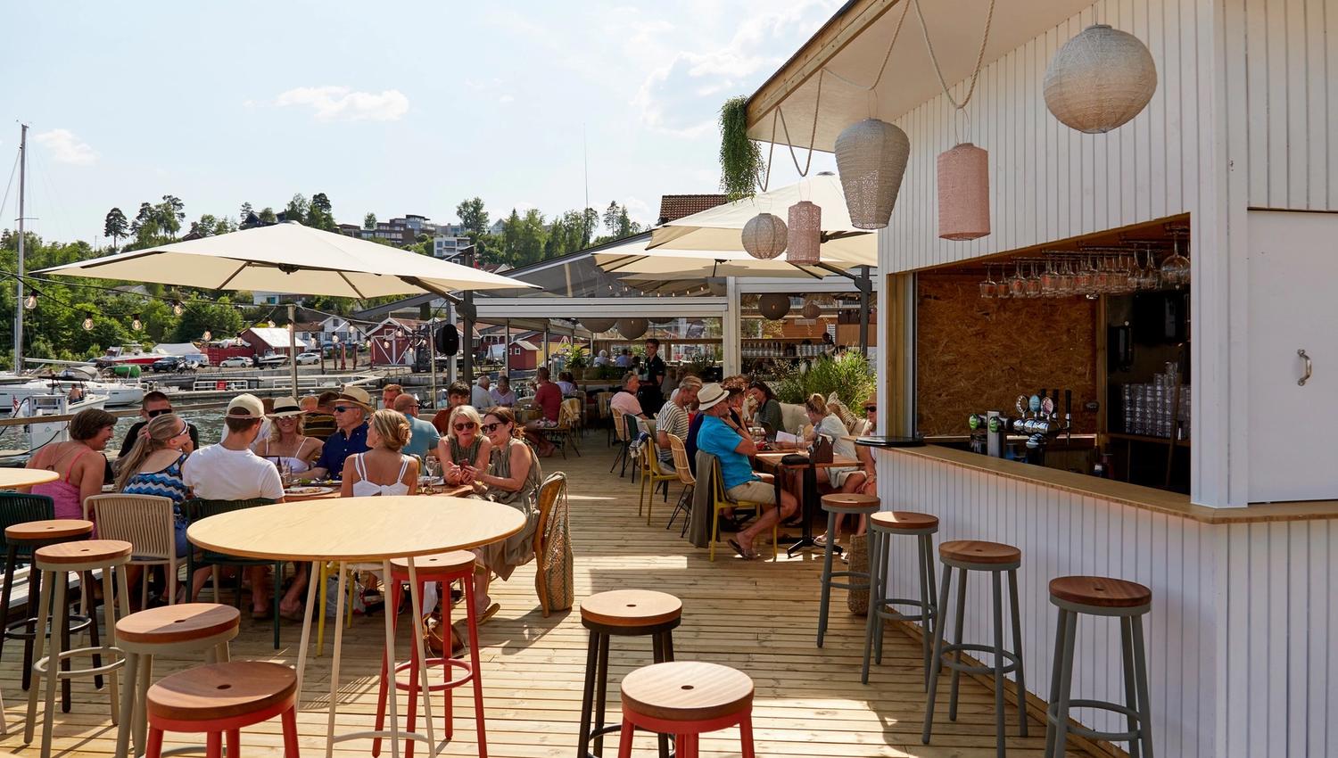 Utendørs området en flott sommerdag