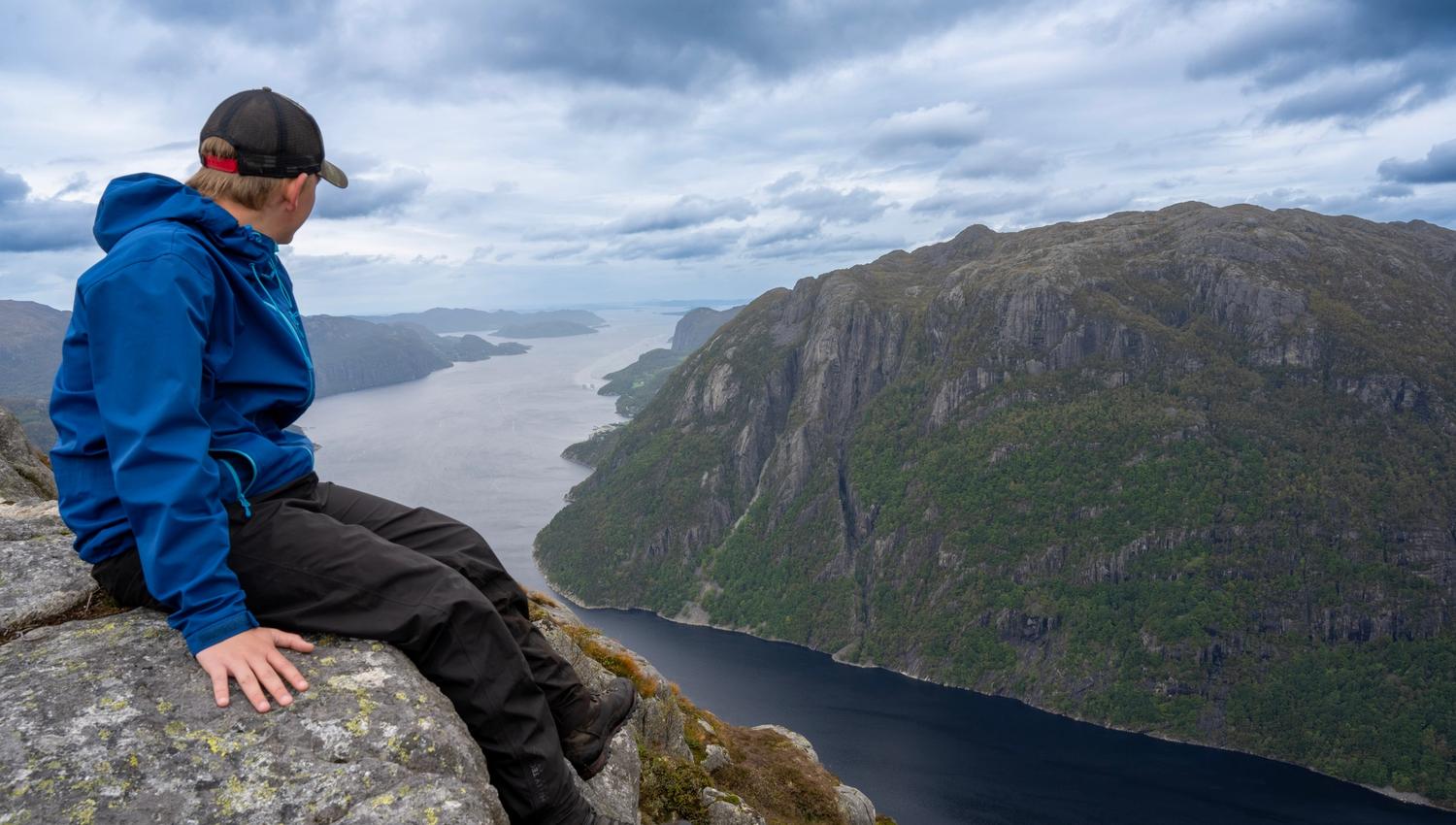 Fjord and sky as far as the eye can see