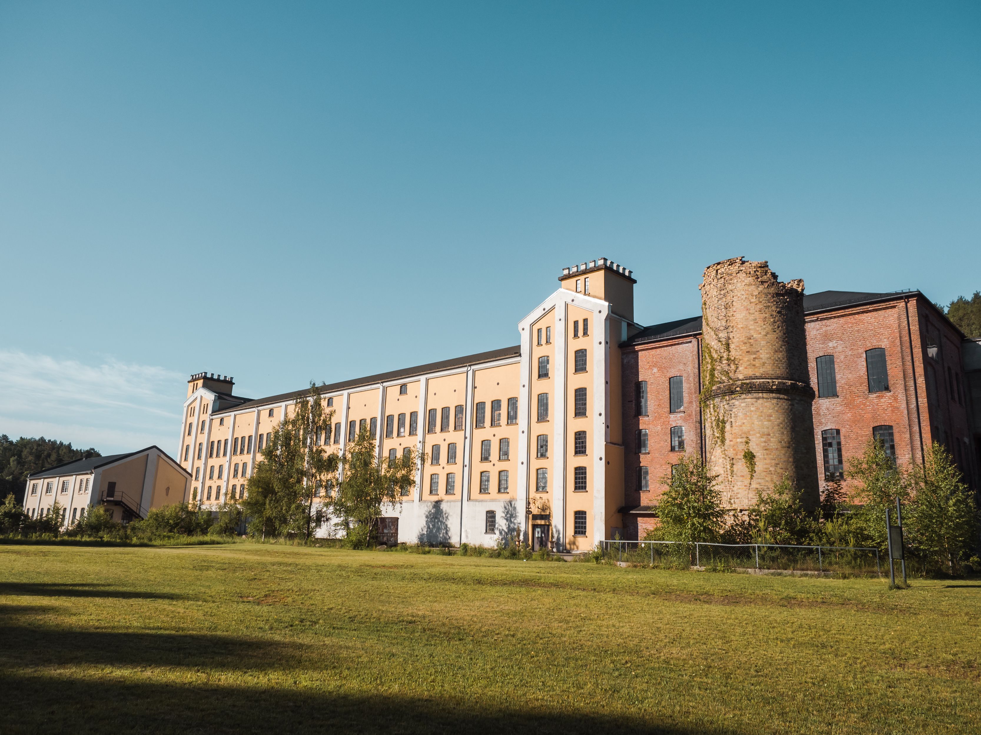 Gamle Union Brug Antikk Fabrikk Skotfoss