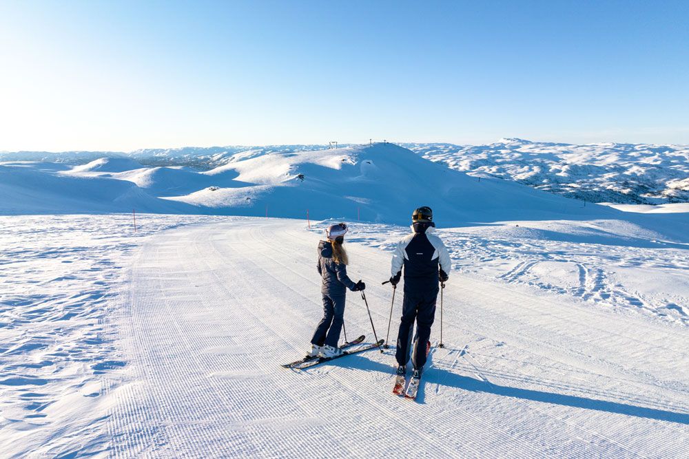 Par på Haukelifjell skisenter