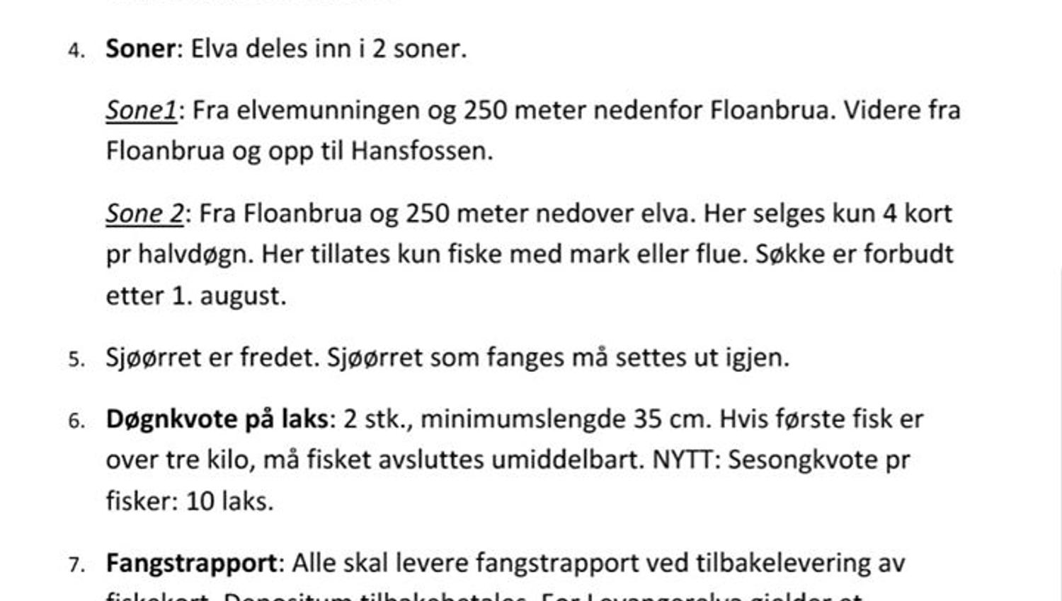 Fiskeregler