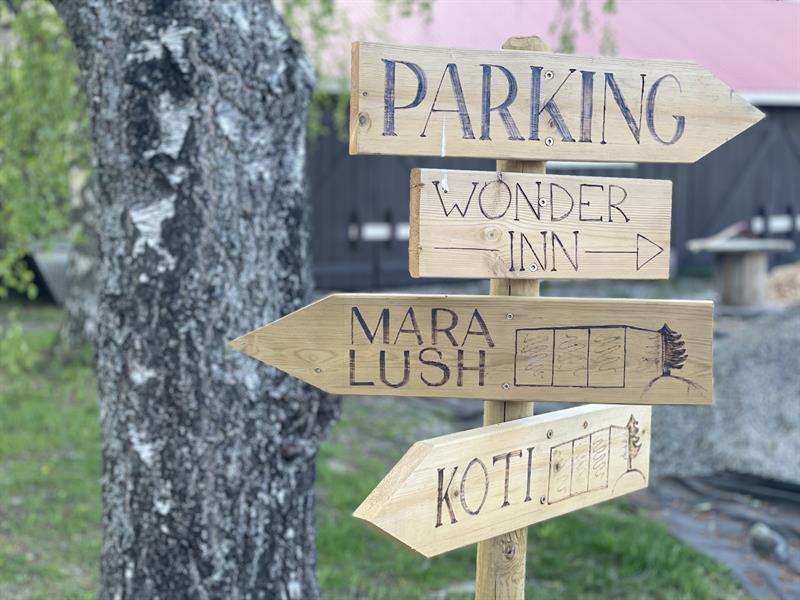 Sign with names