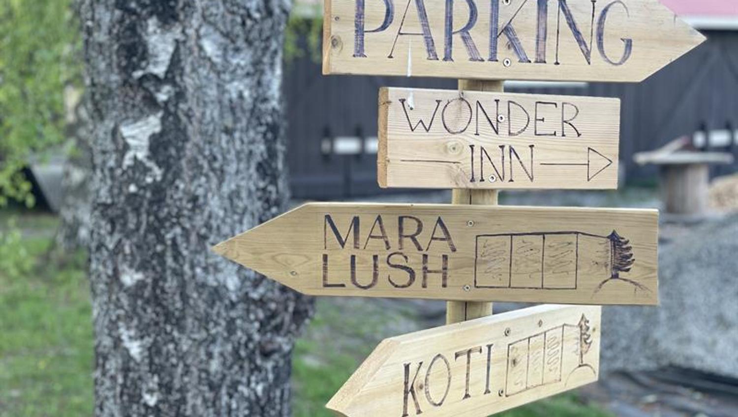 Sign with names