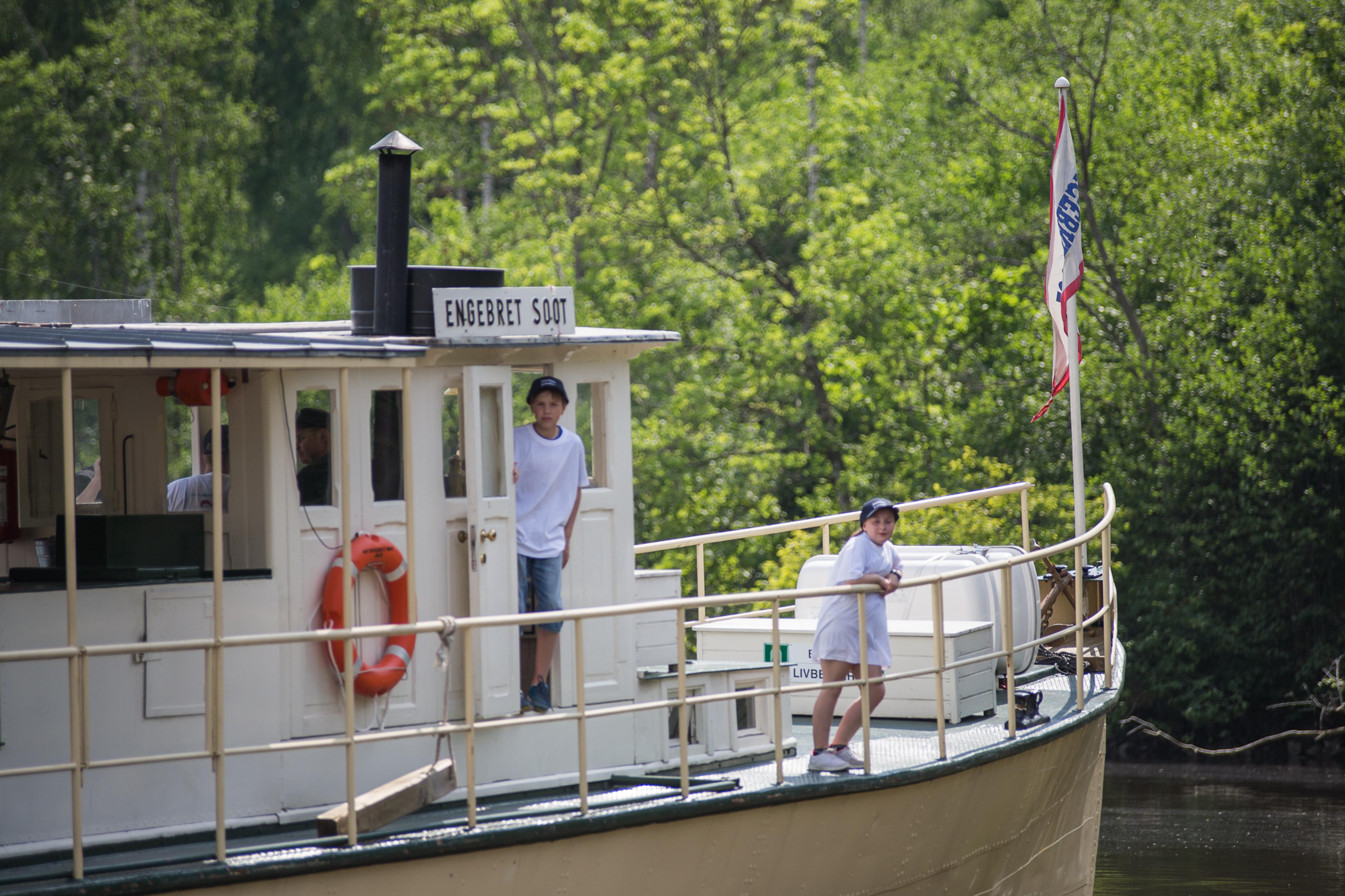 Steamboat on the canal
