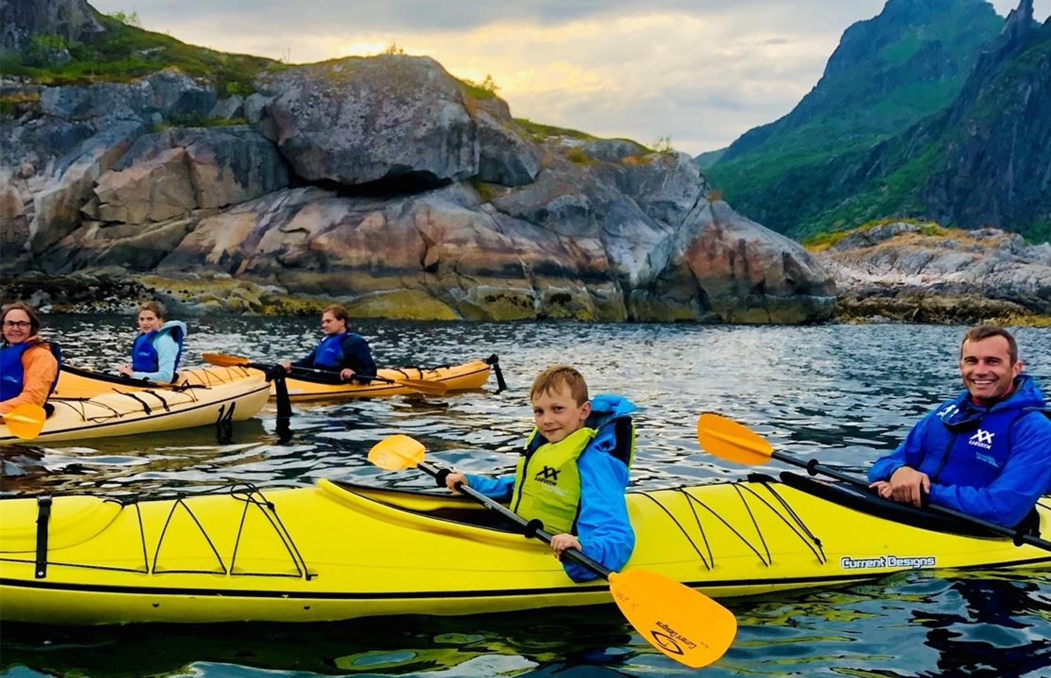 Kayaking with your family