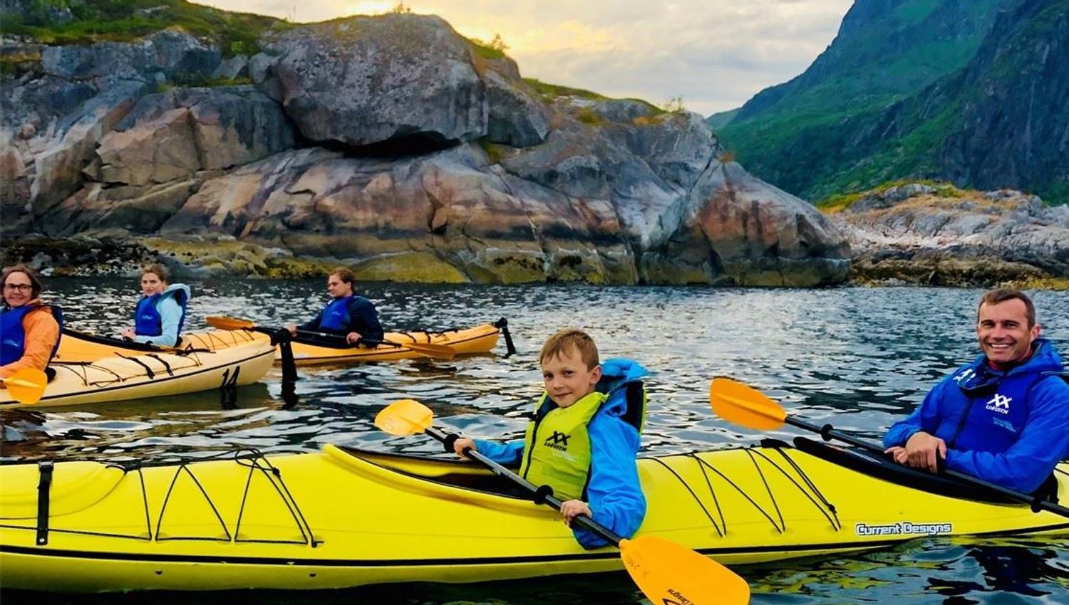 Kayaking with your family