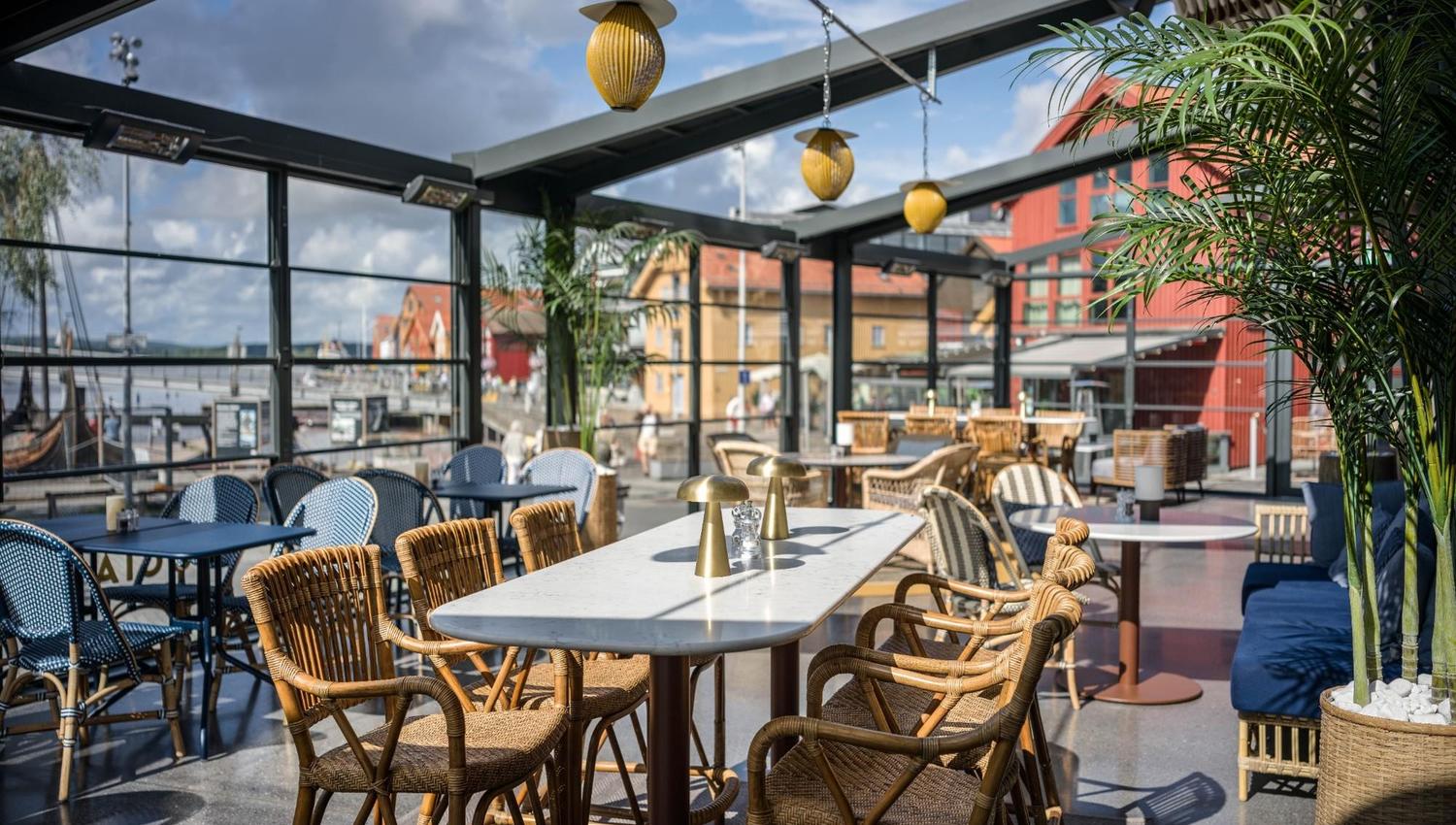 Lyst og trivelig under glasstaket