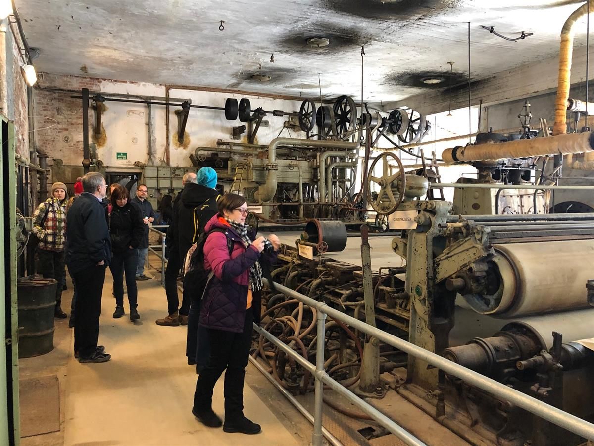 Inne på Klevfos industrimuseum