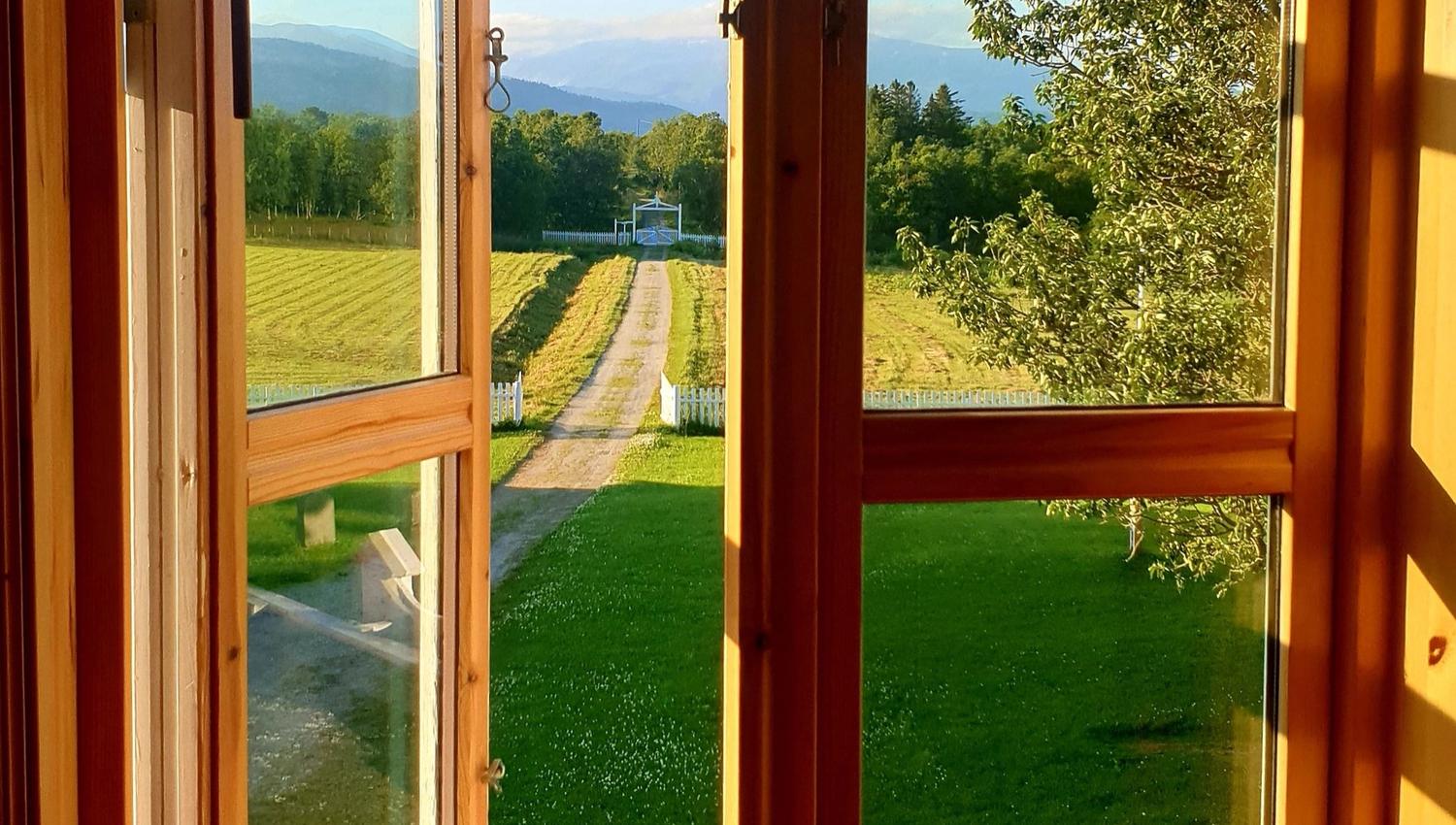 view of rural area at sunrise