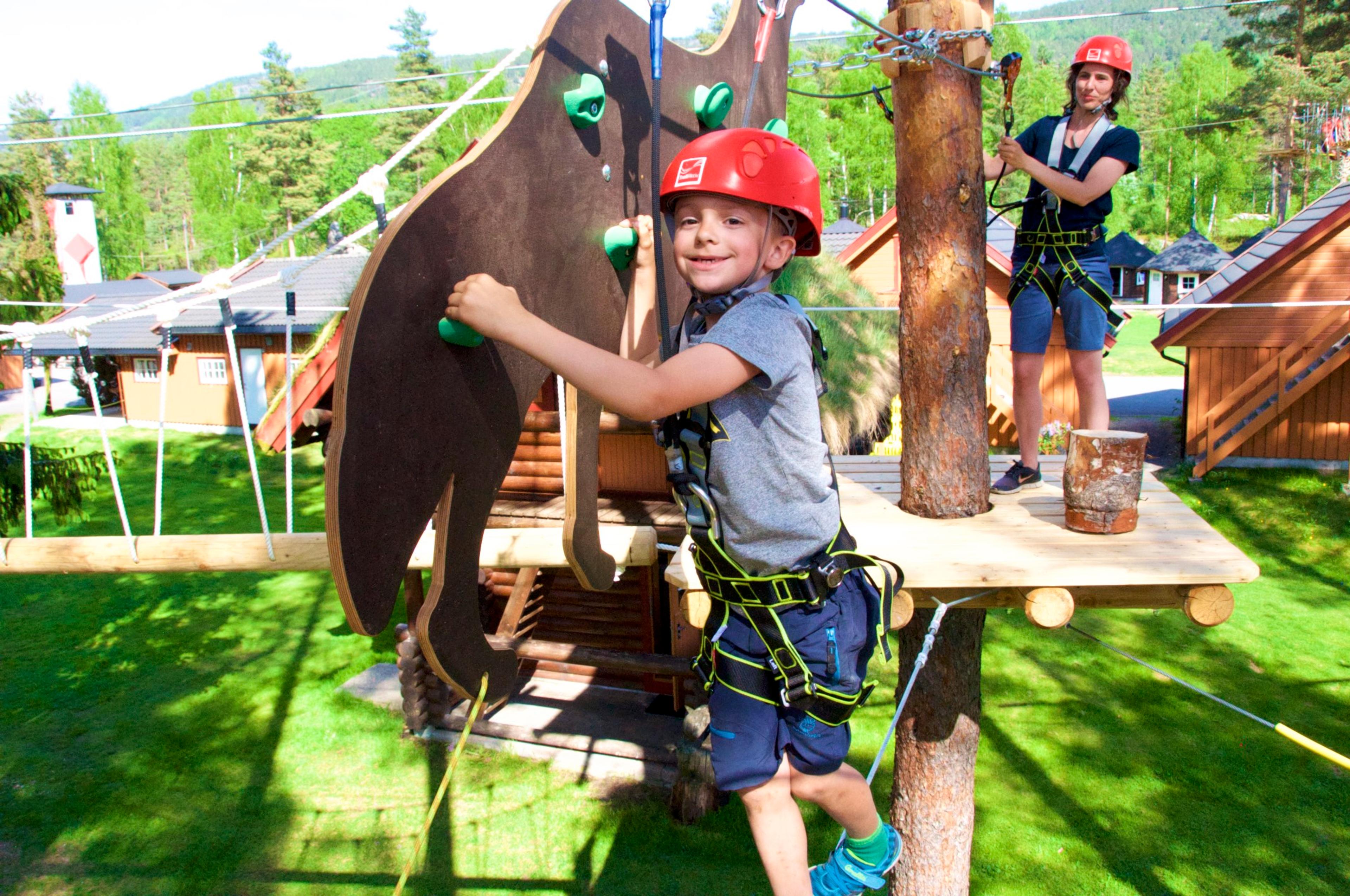 TrollPark klatrepark i Evje
