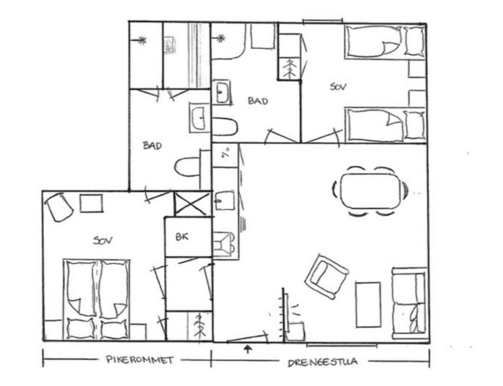 Plan Drengestua, Hytte Sanner Hotell