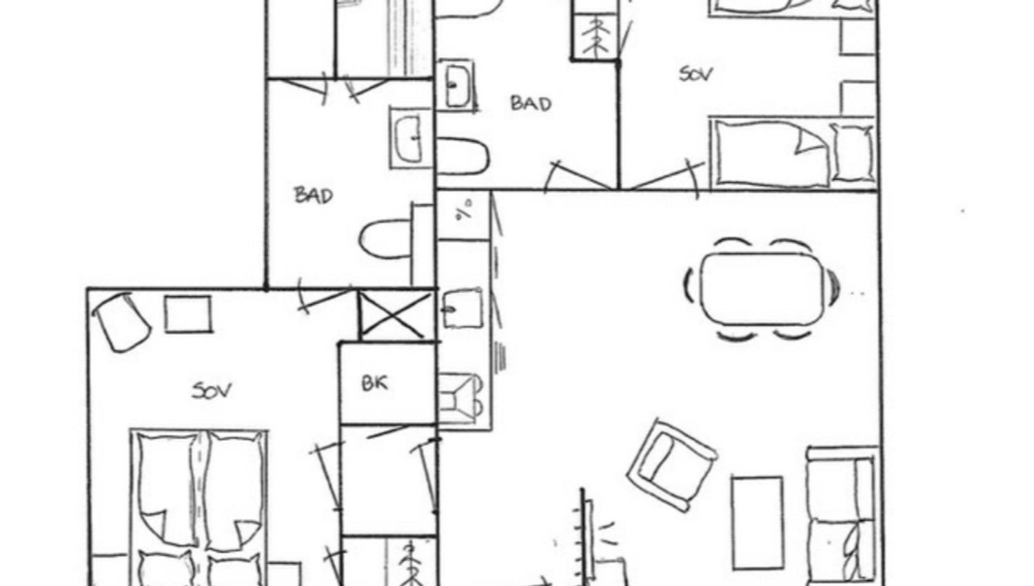 Plan Drengestua, Hytte Sanner Hotell