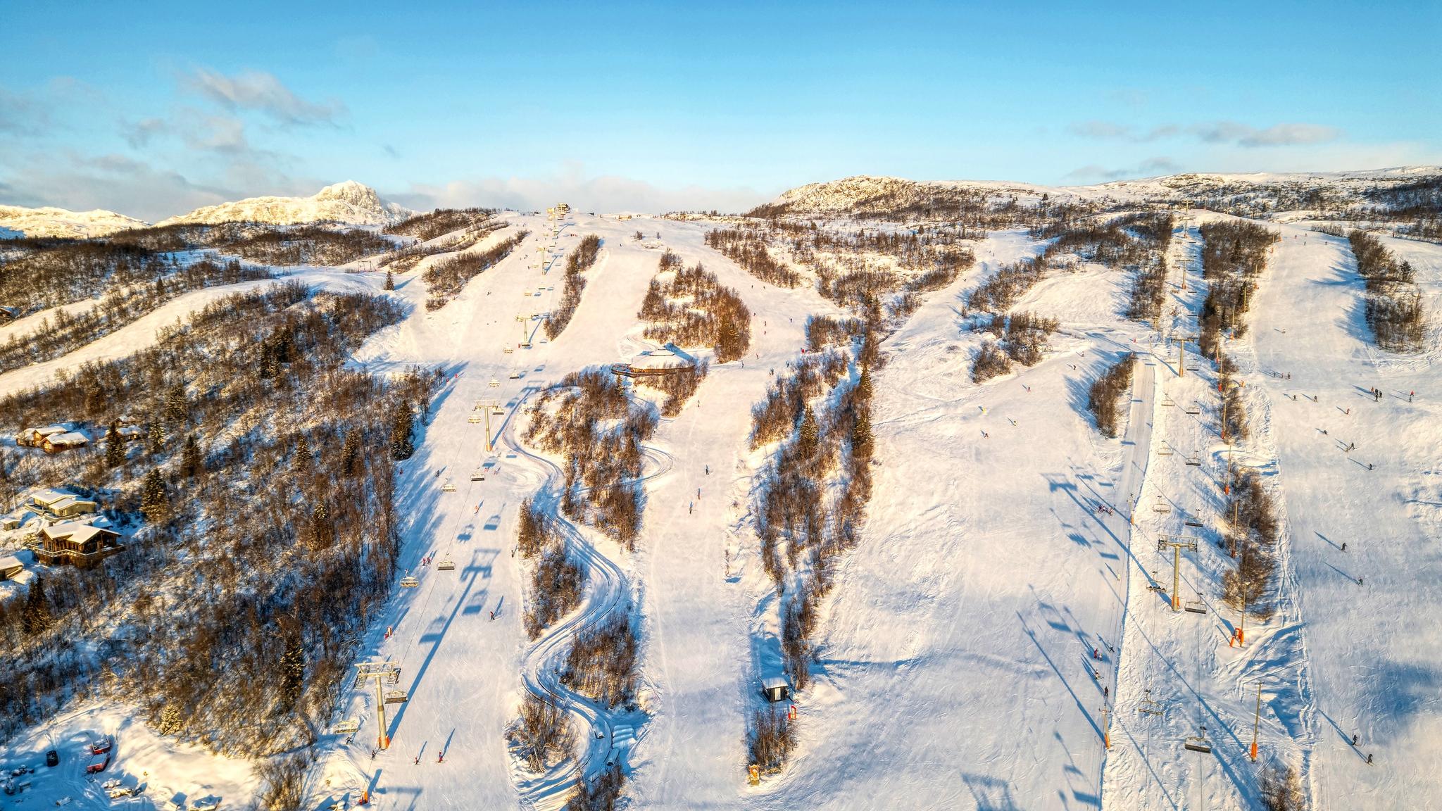 Dronebilde Beitostølen Skisenter