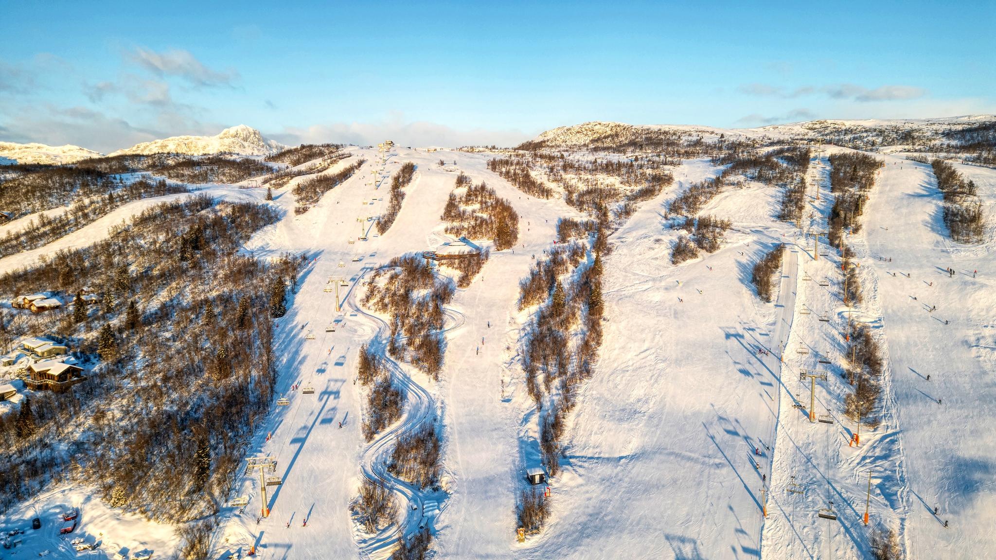 Dronebilde Beitostølen Skisenter