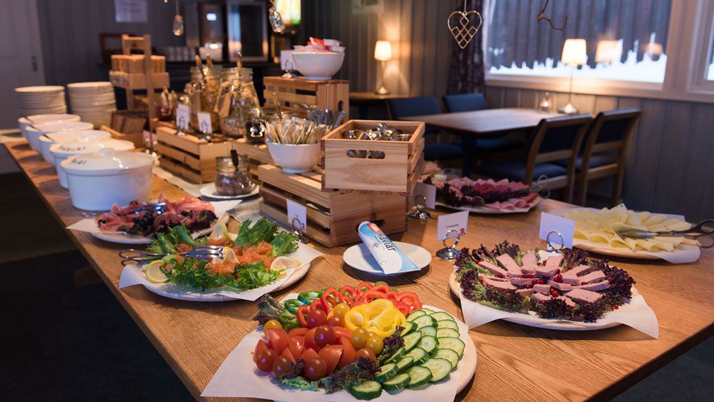 buffet på Austbø Hotell