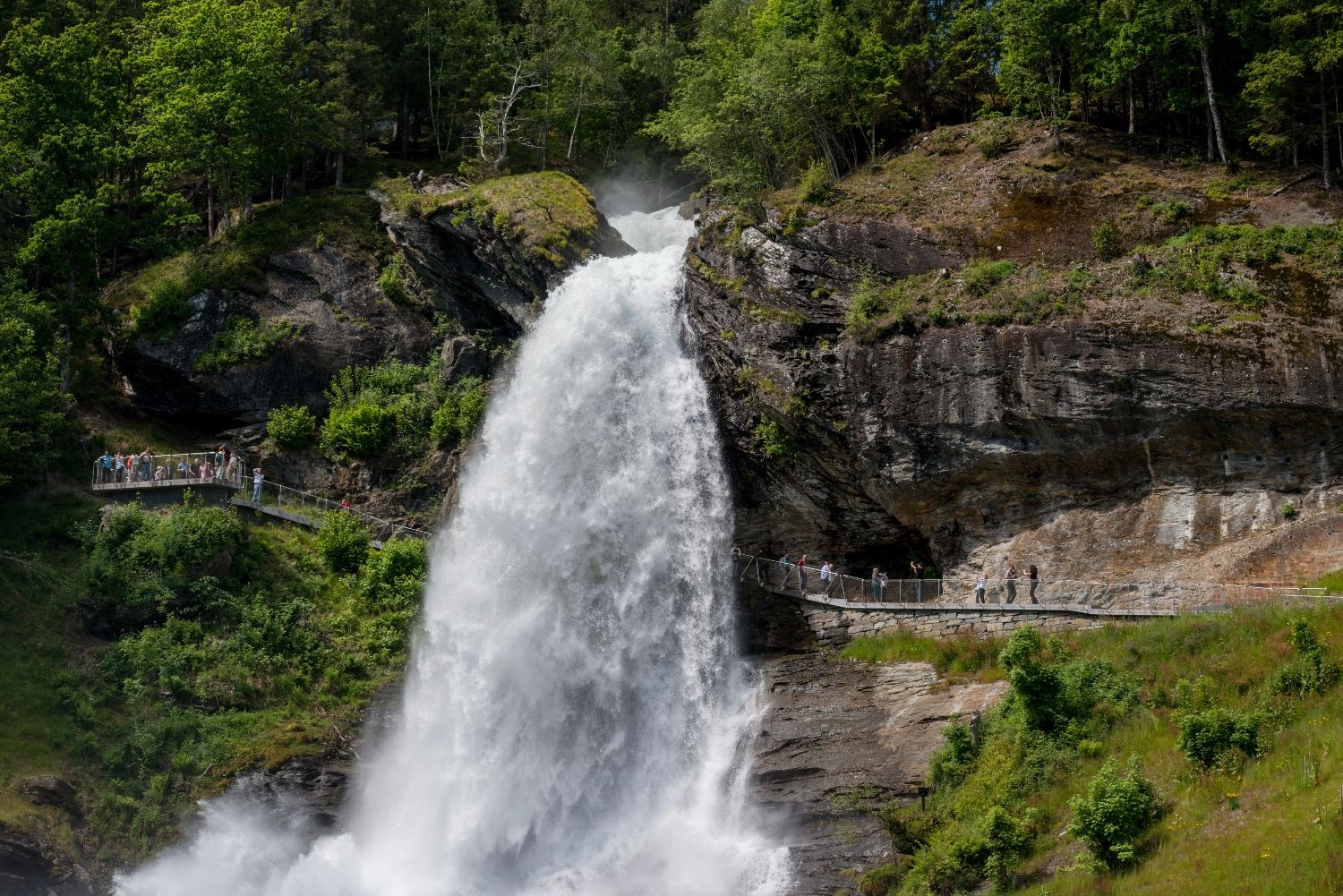 The impressive Steinsdalsfossen (Steinsdal Waterfall)
