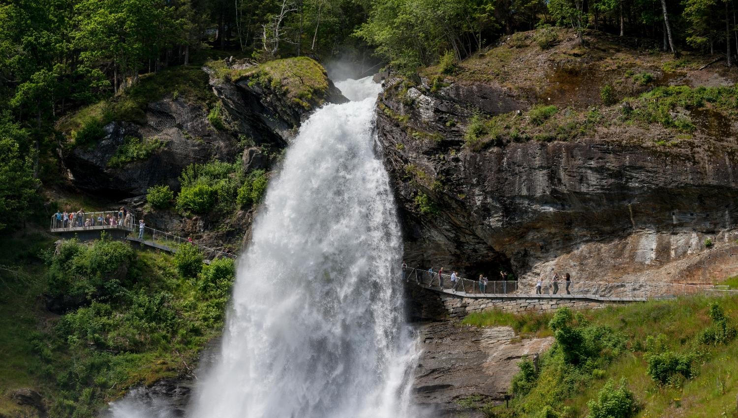 The impressive Steinsdalsfossen (Steinsdal Waterfall)