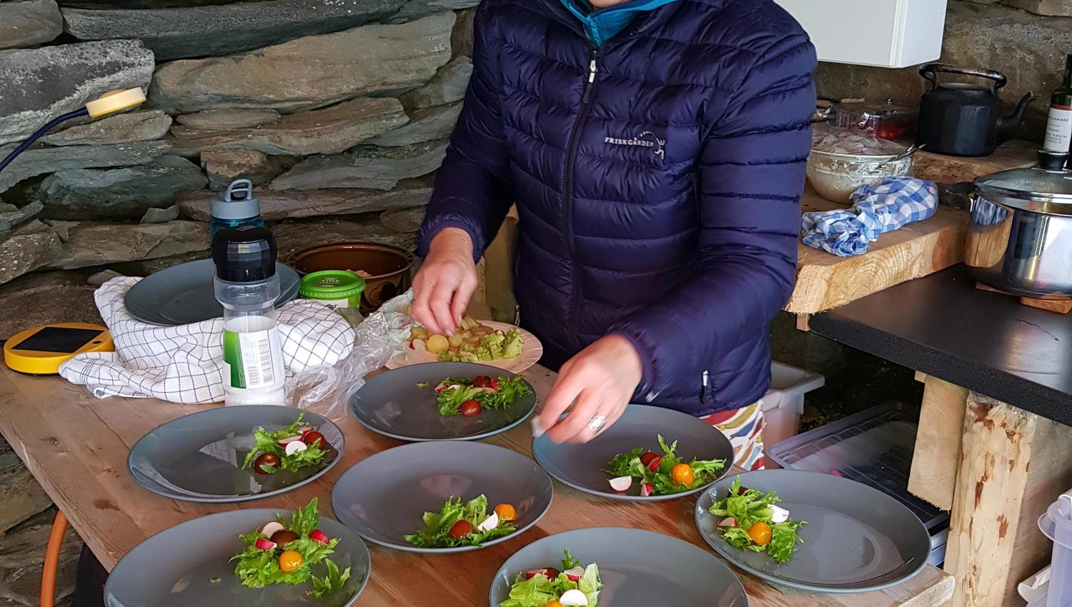 Matlaging i gapahuken