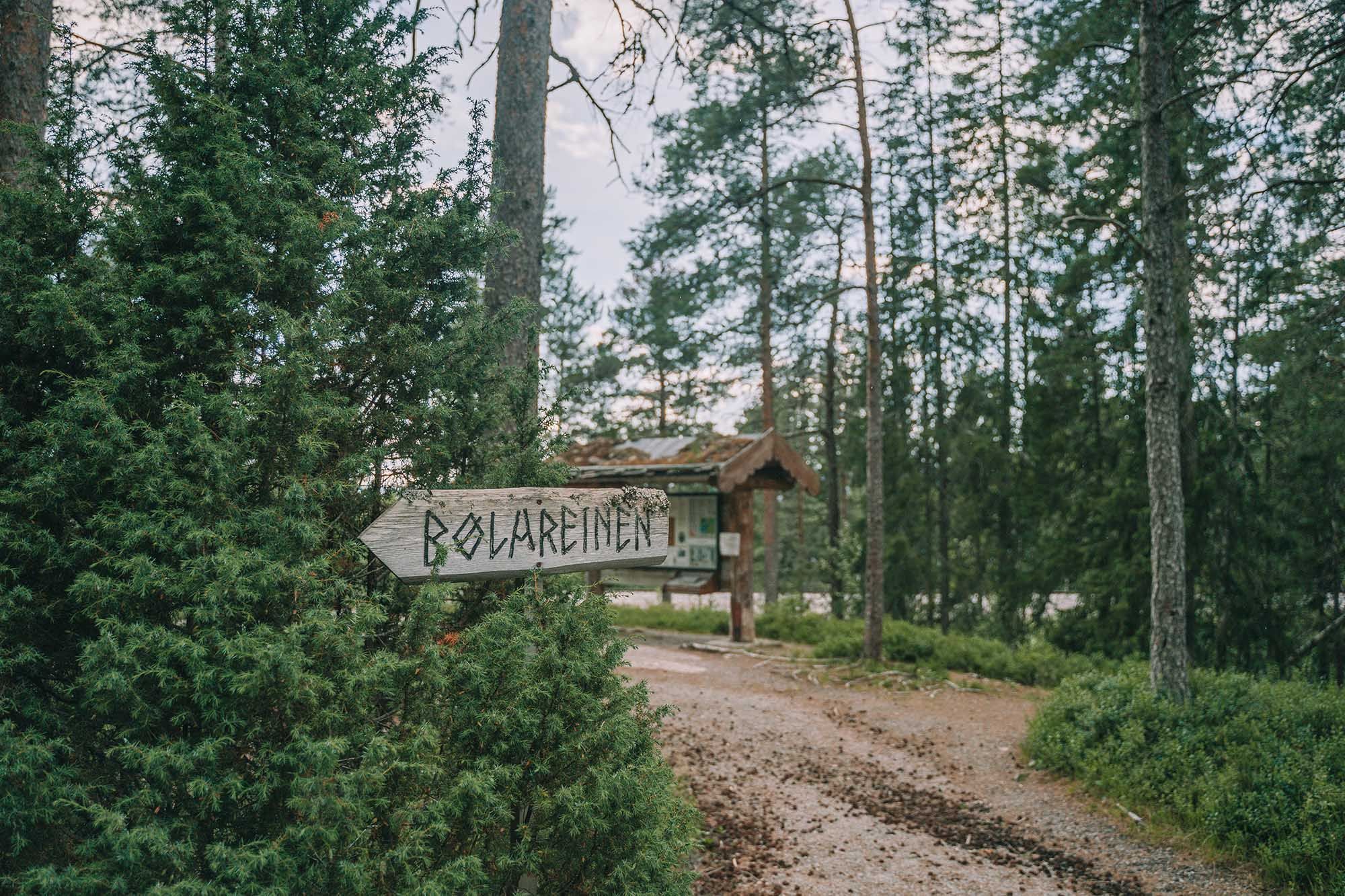 Skilt til Bølareinen