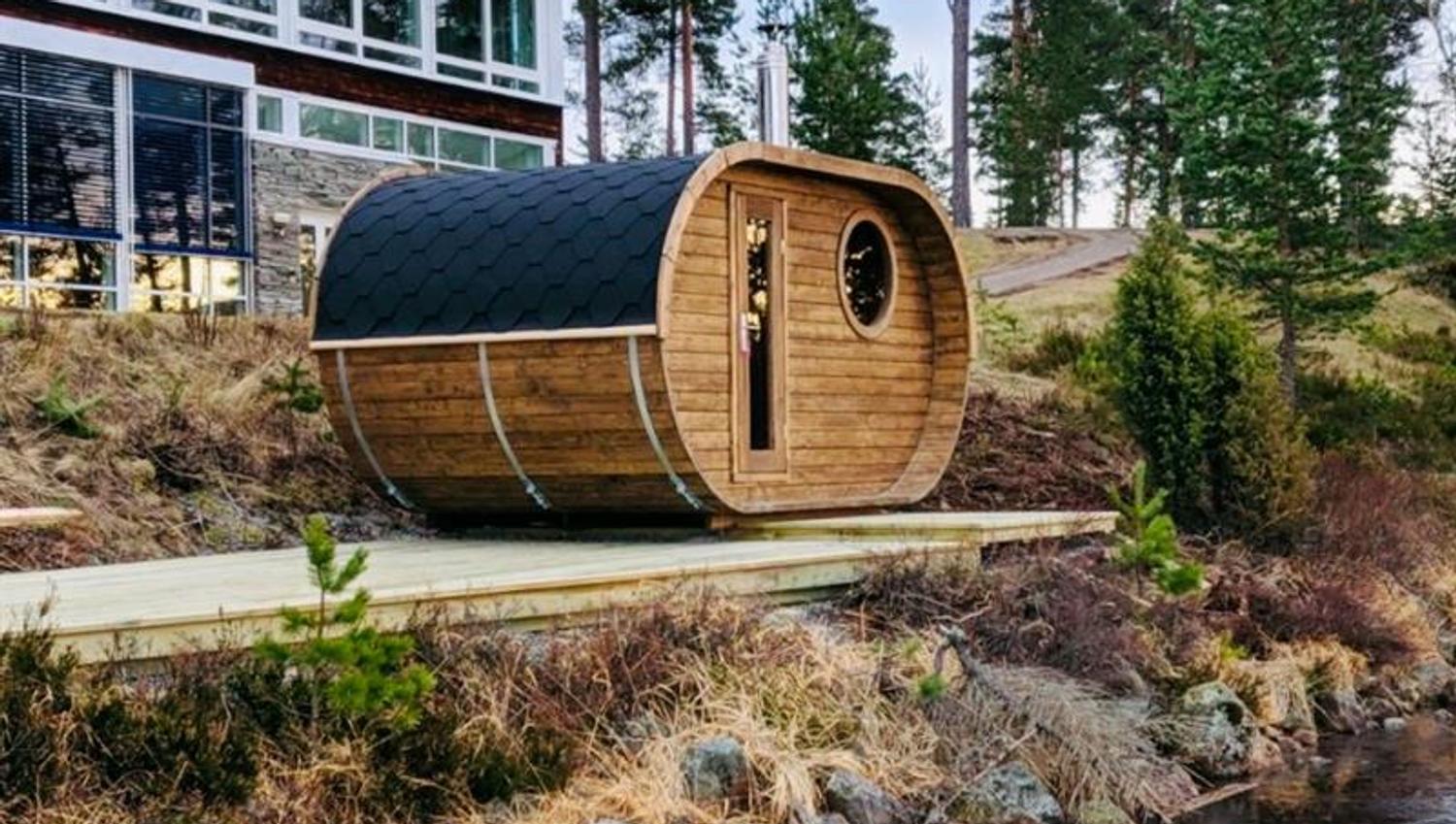 Utendørs badstu Rømskog Spa & Resort