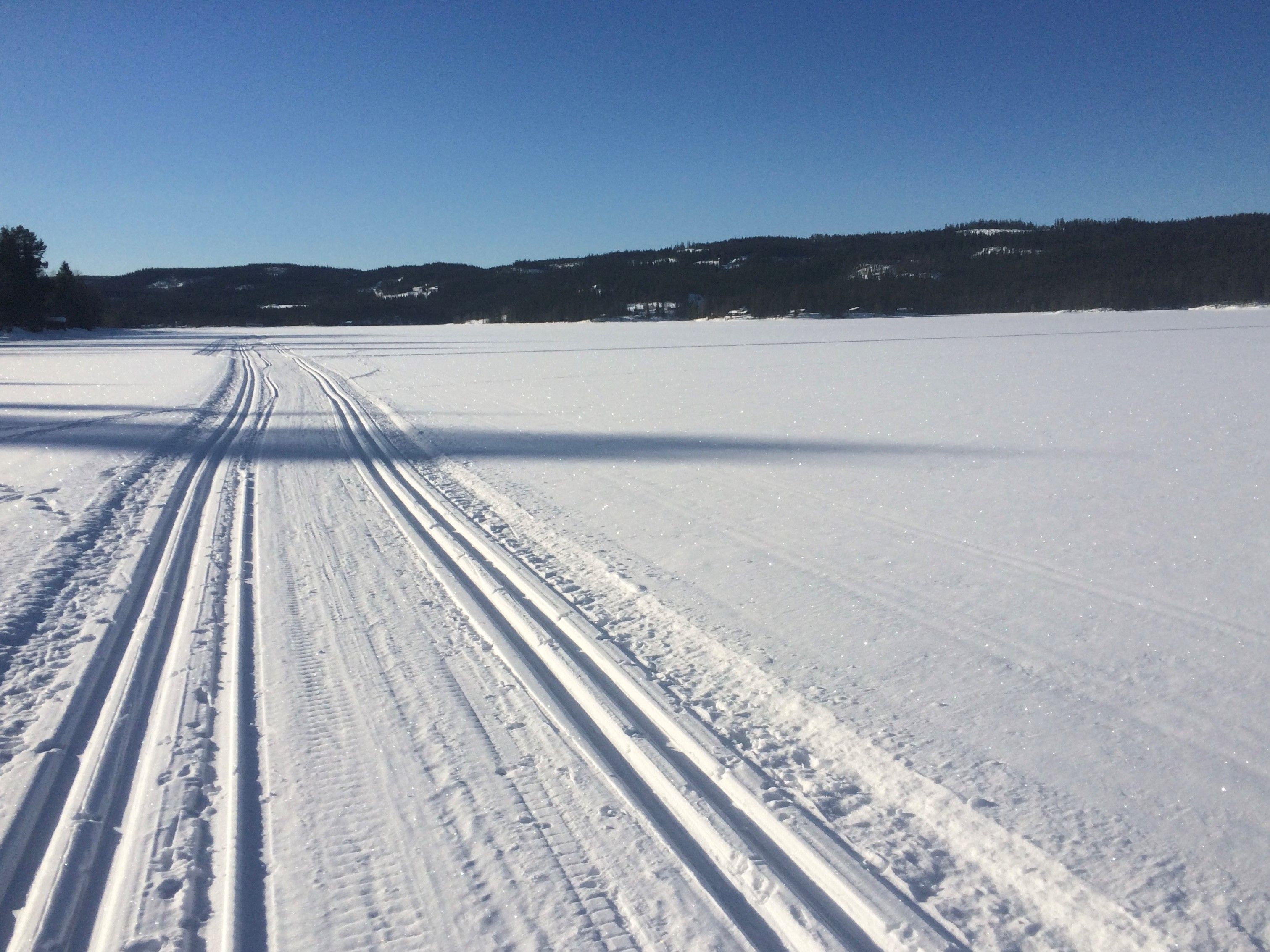 Skumsjøen rundt, skitur fra DNT Osbakken, Gjøvik Kommune, Innlandet