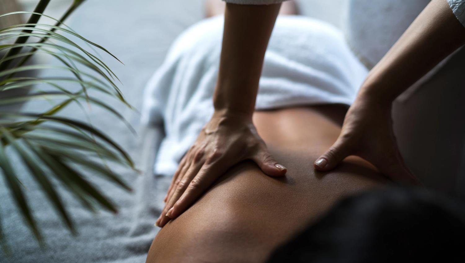 Massaging of a back