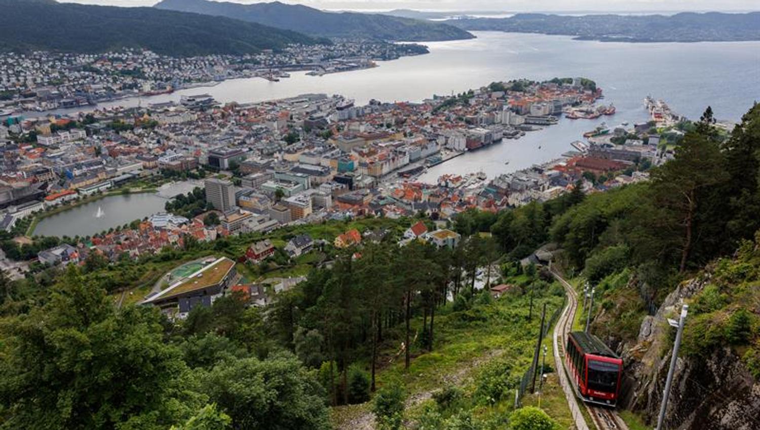 The Fløyen funicular