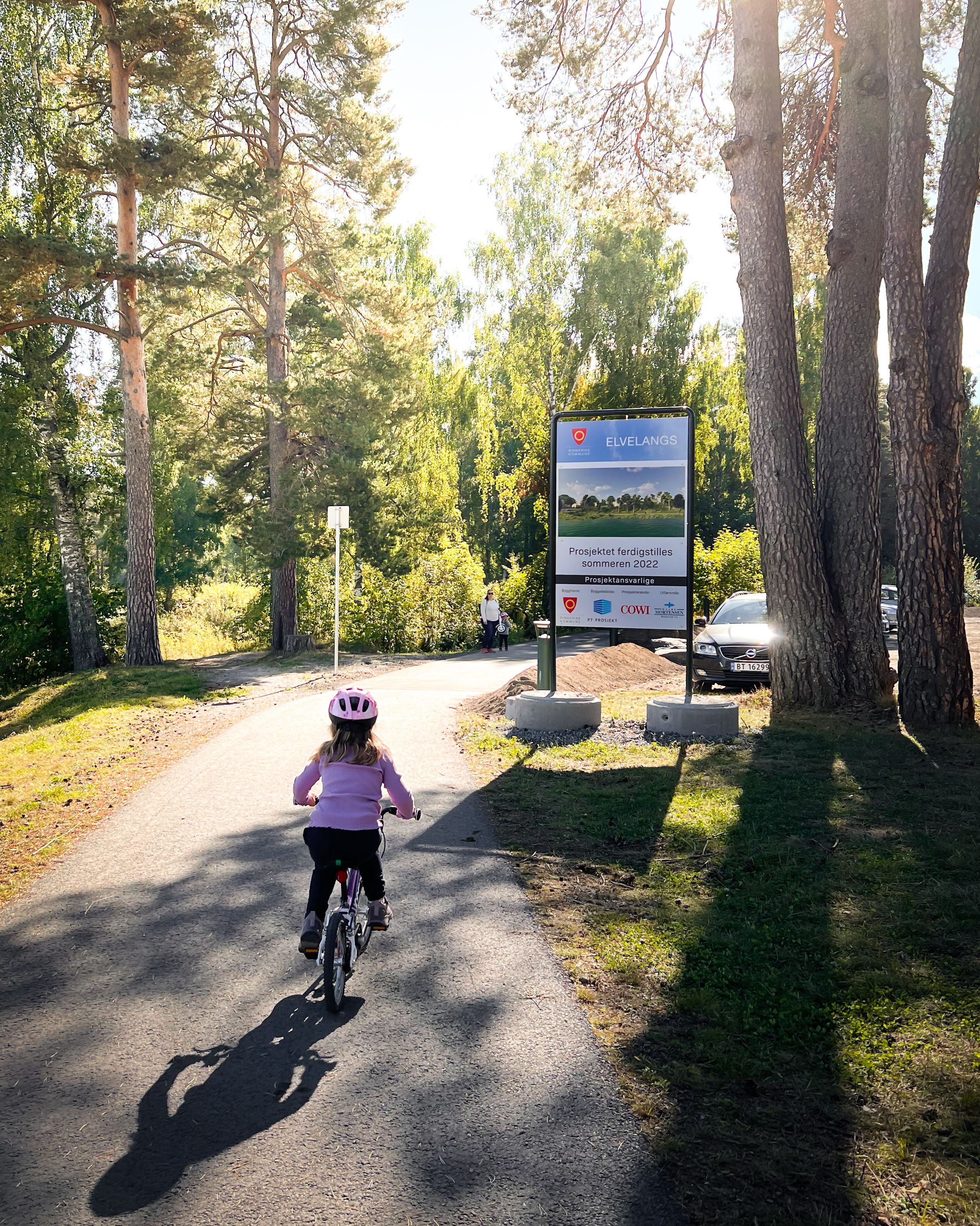 Elvelangs i Hønefoss