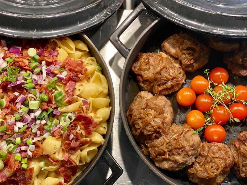 Detaljbilde av kveldsmat