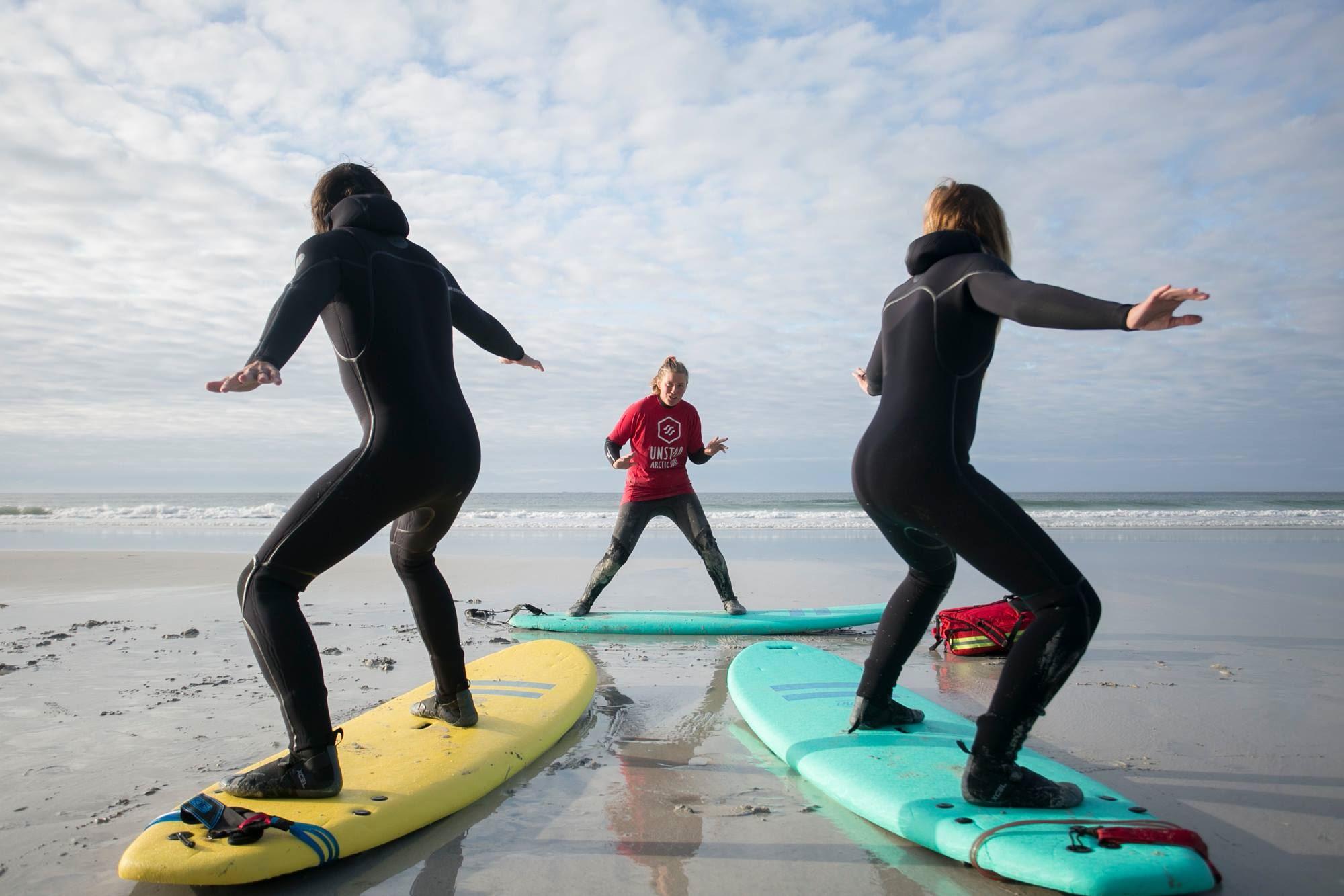 Beginner Surf Lesson - Unstad Arctic Surf