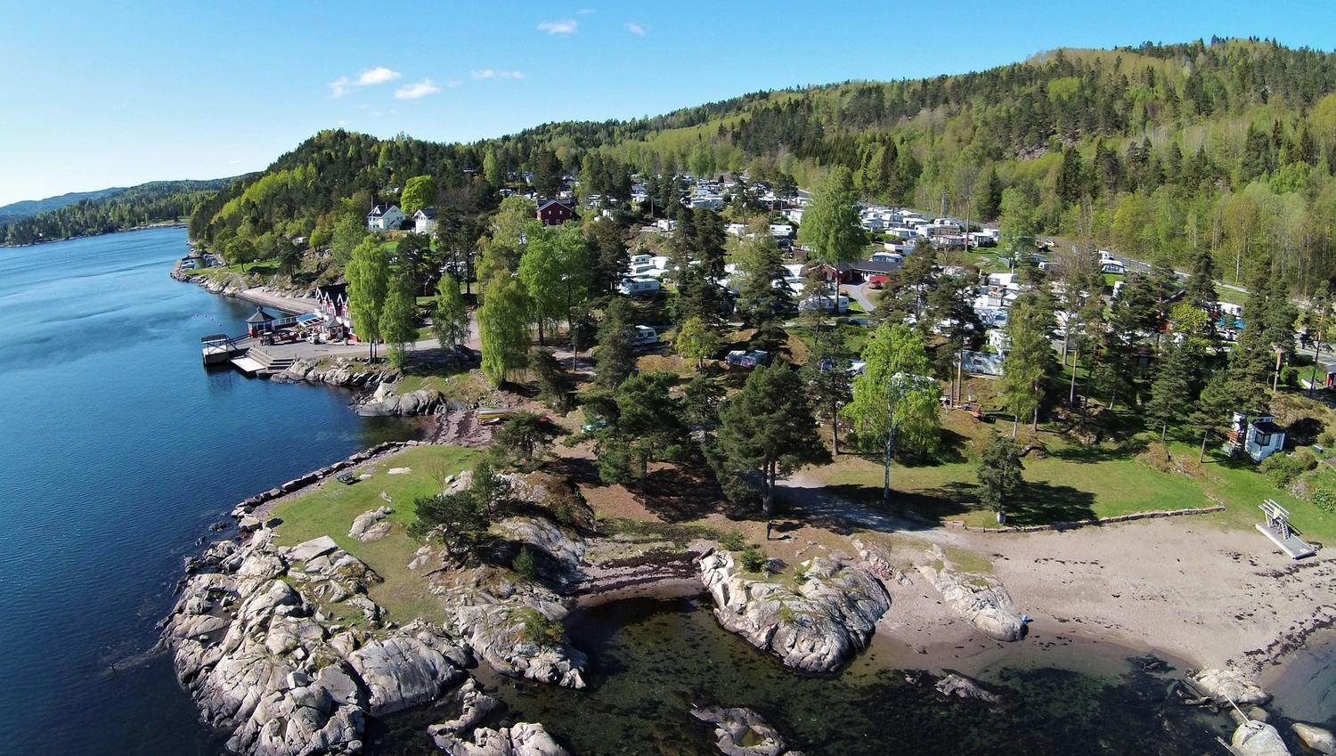 Luftfoto av området