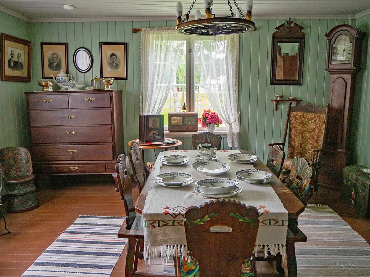 furnishings in a living room at Øvre Verket 
