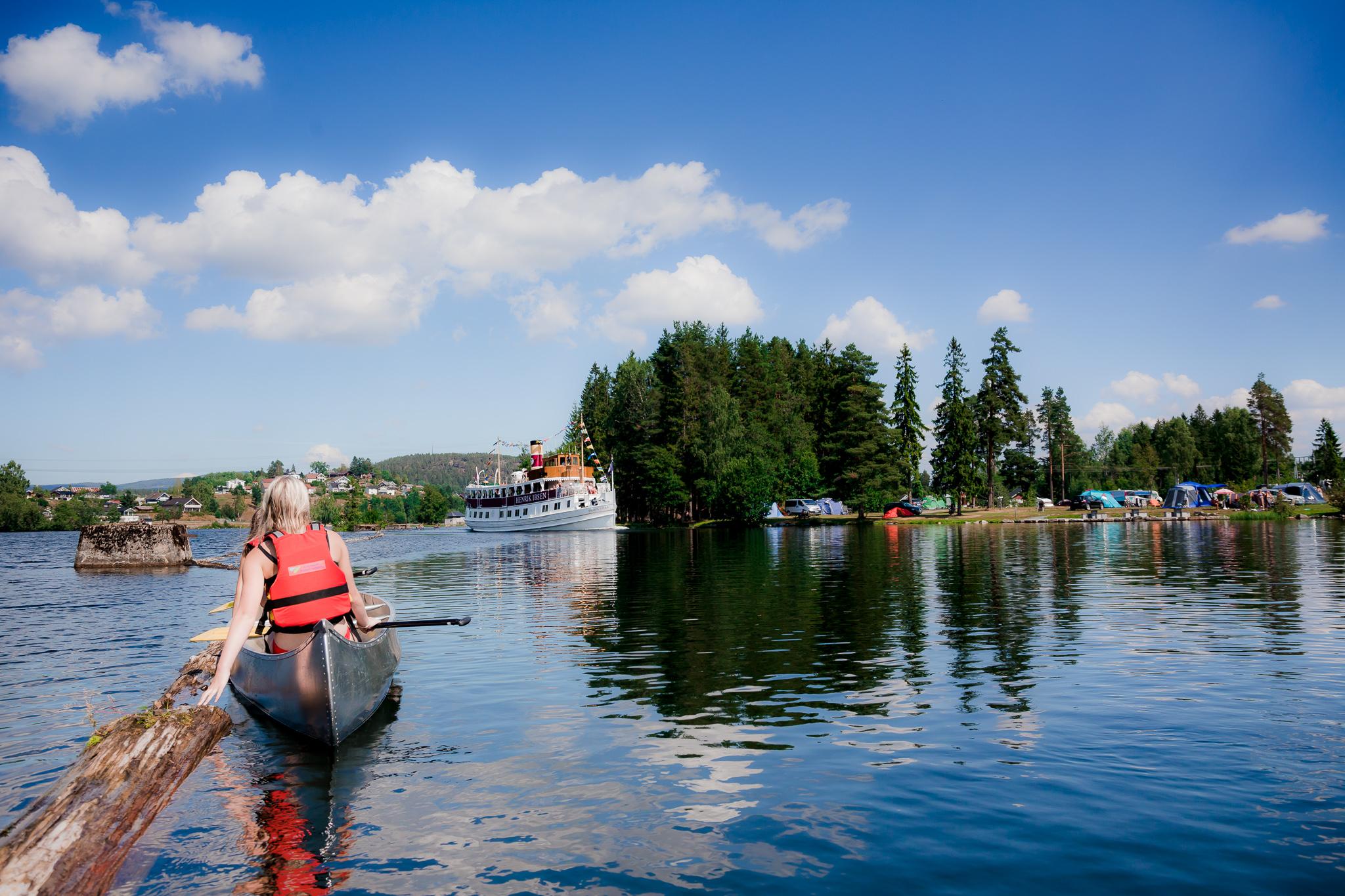 Padling på Telemarkskanalen ved First Camp Lunde - Telemark