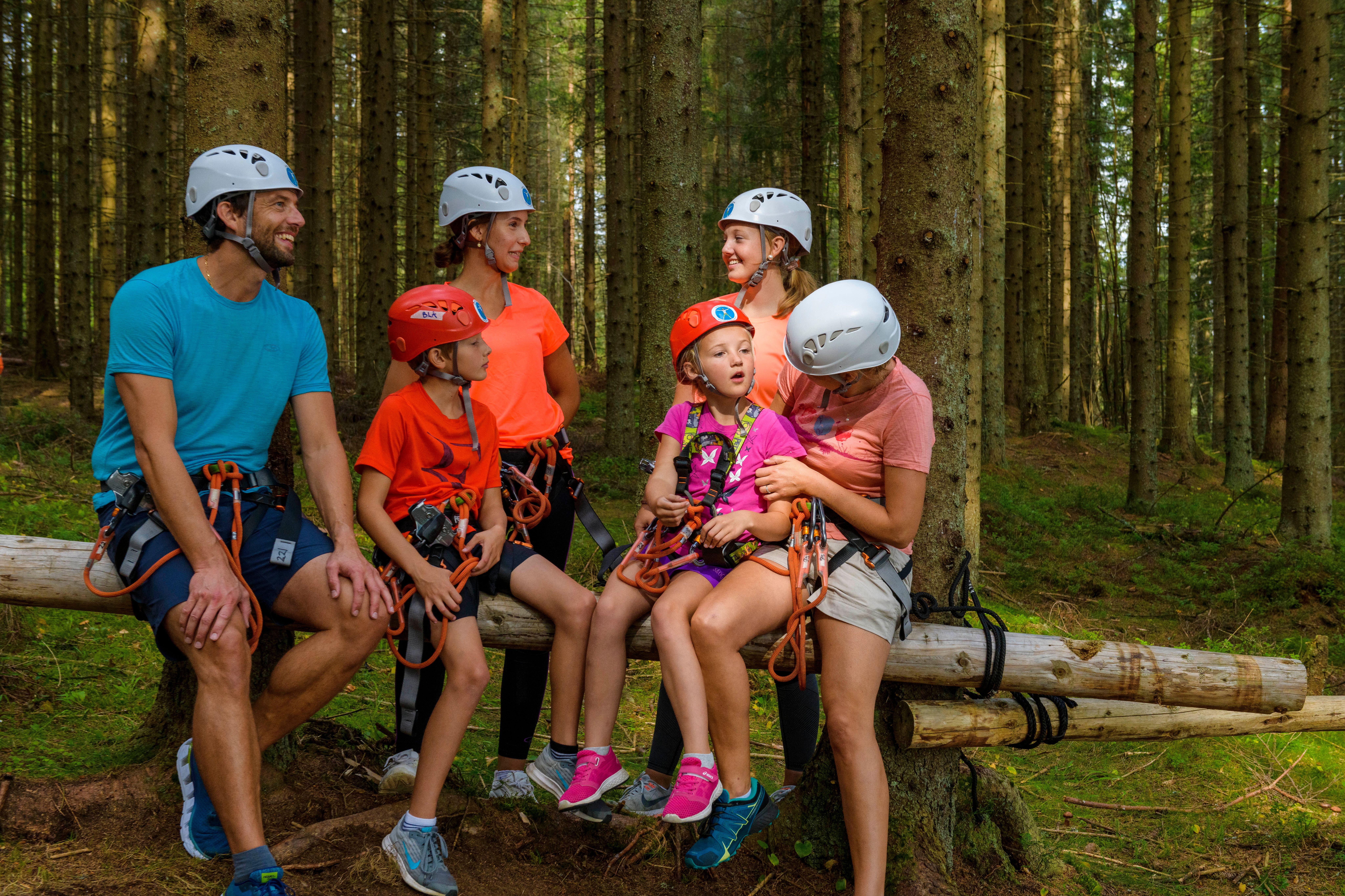 Familie i Gjøvik klatrepark