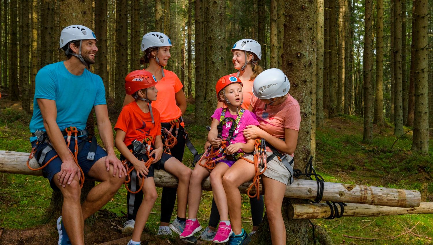 Familie i Gjøvik klatrepark