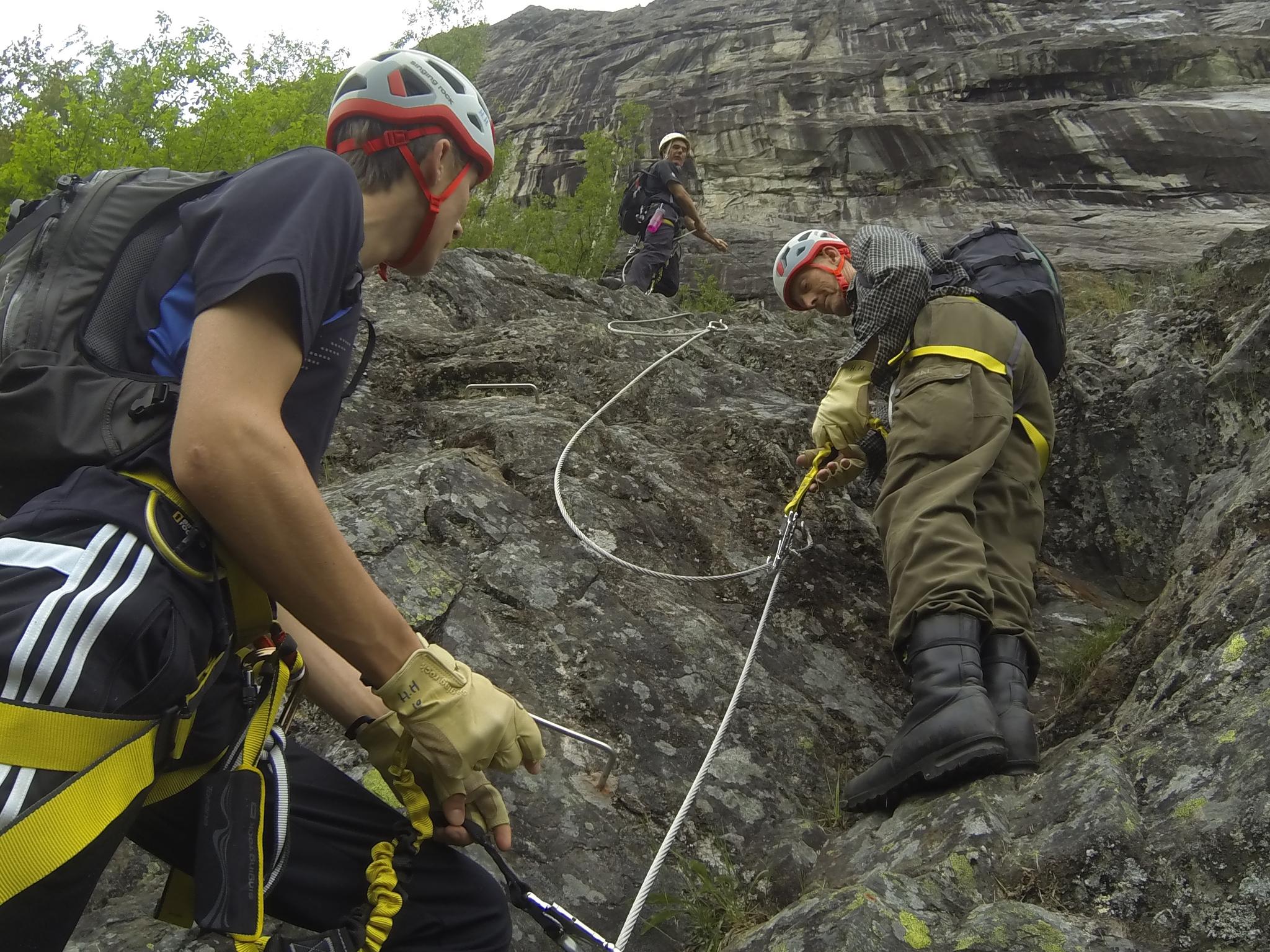 Via ferrata Straumsfjellet, Valle