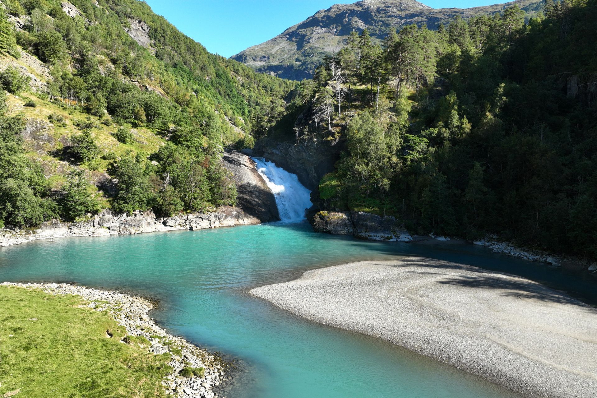 Bølifossen, Mørkridsdalen