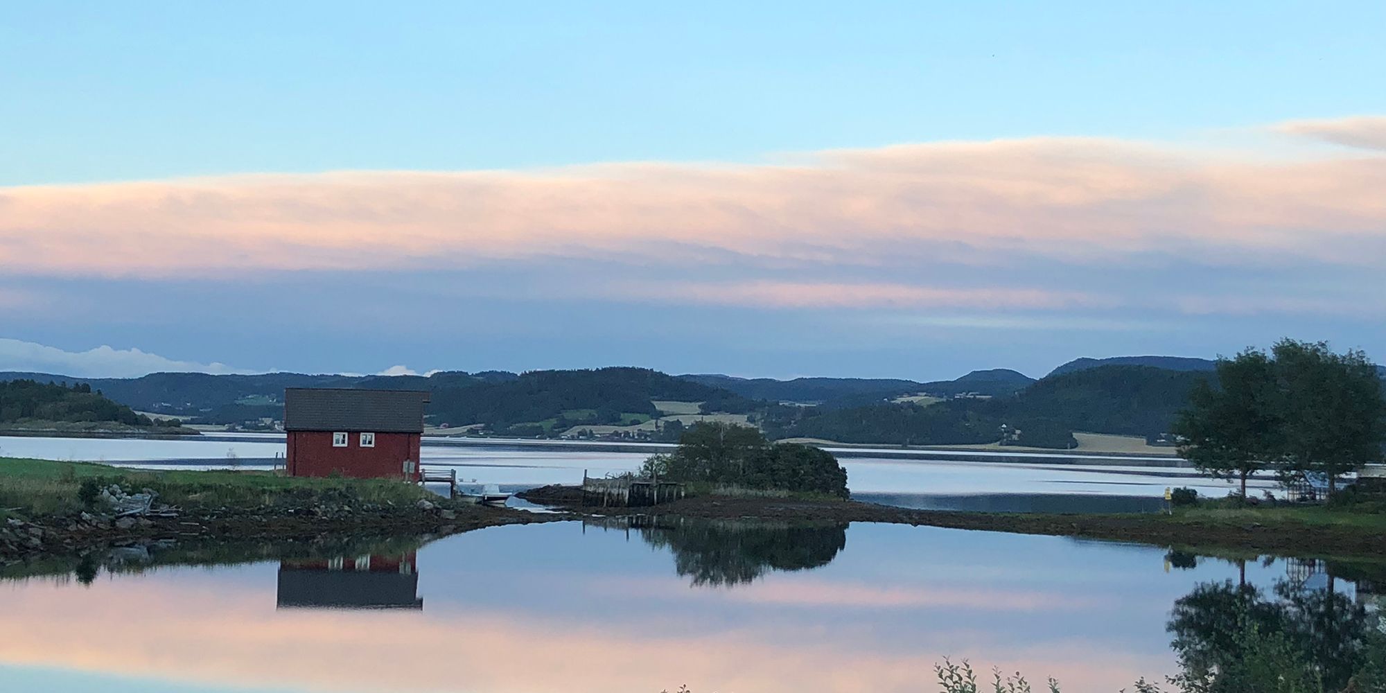 Sunset over the Borgenfjorden