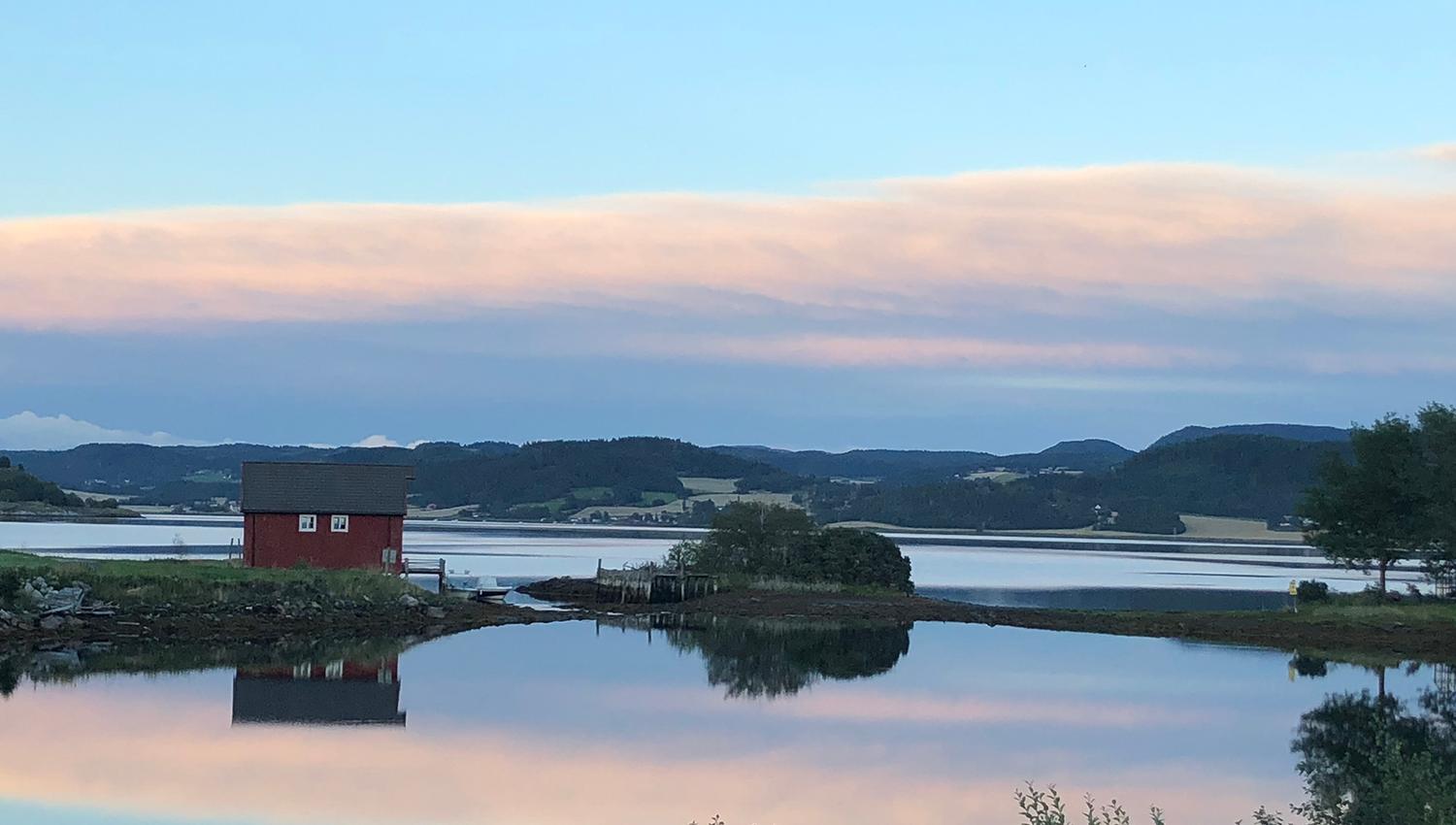 Sunset over the Borgenfjorden