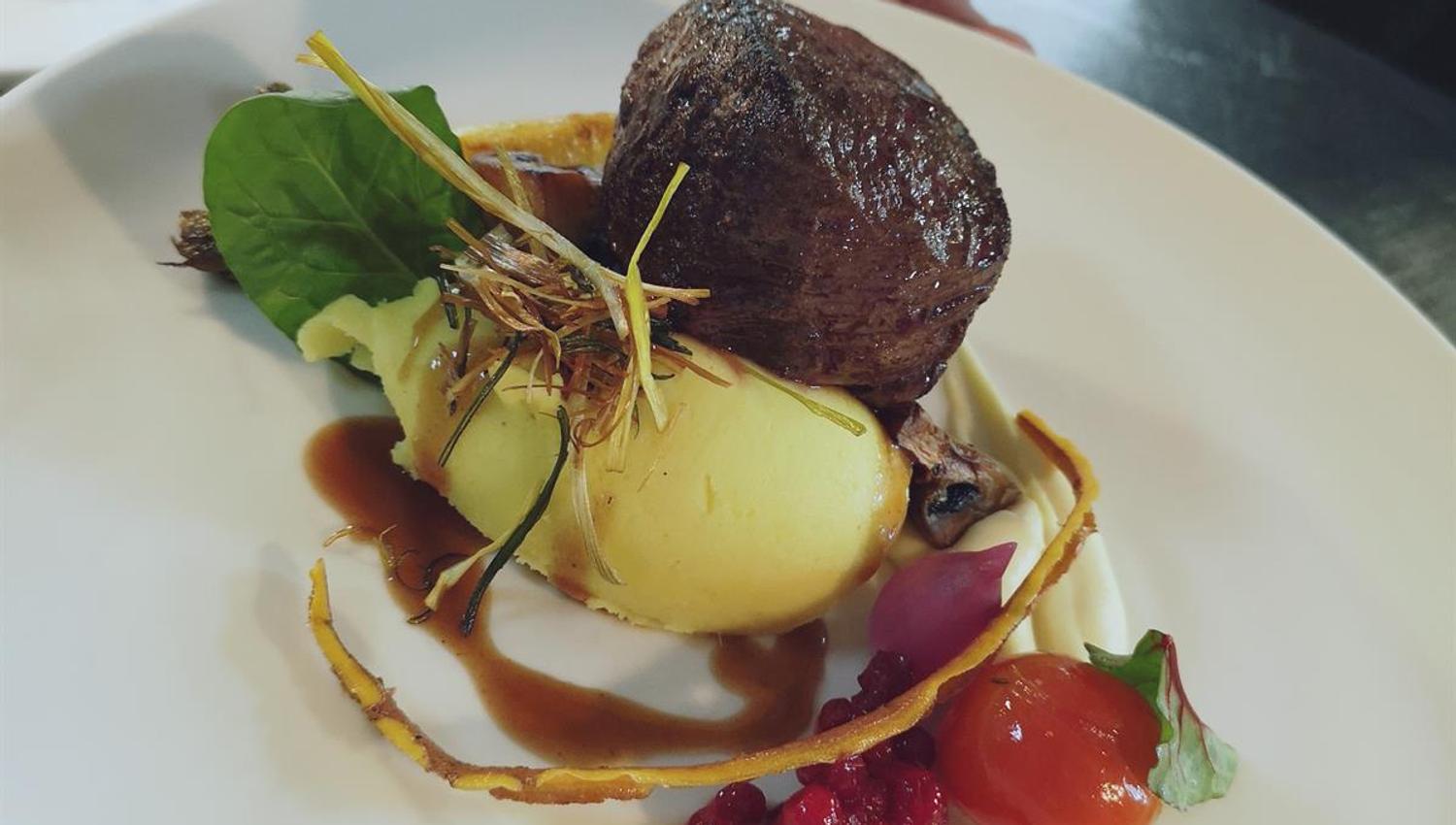 food prepared on the plate