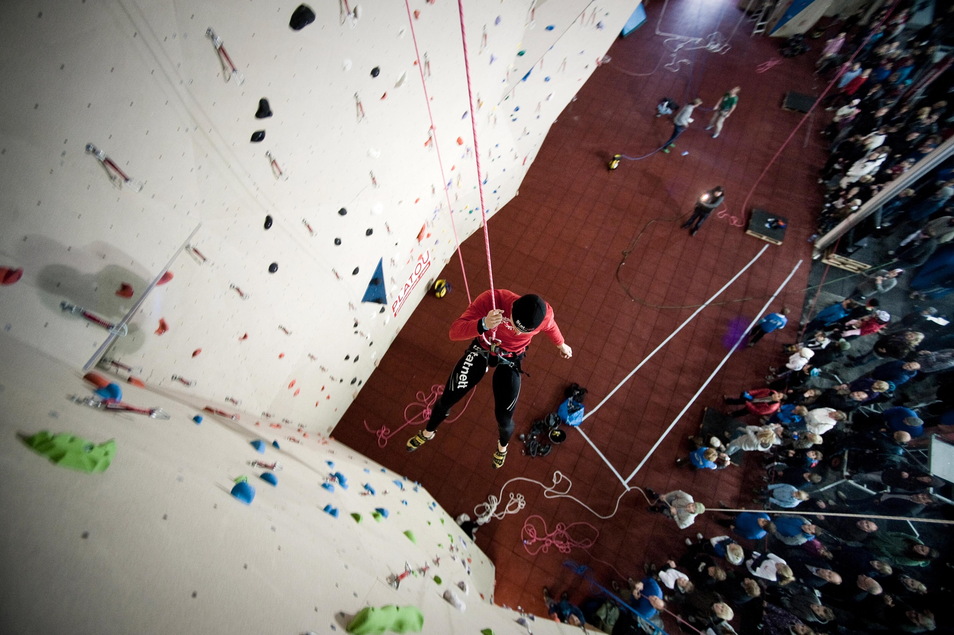 Sørmarka Arena climbing wall