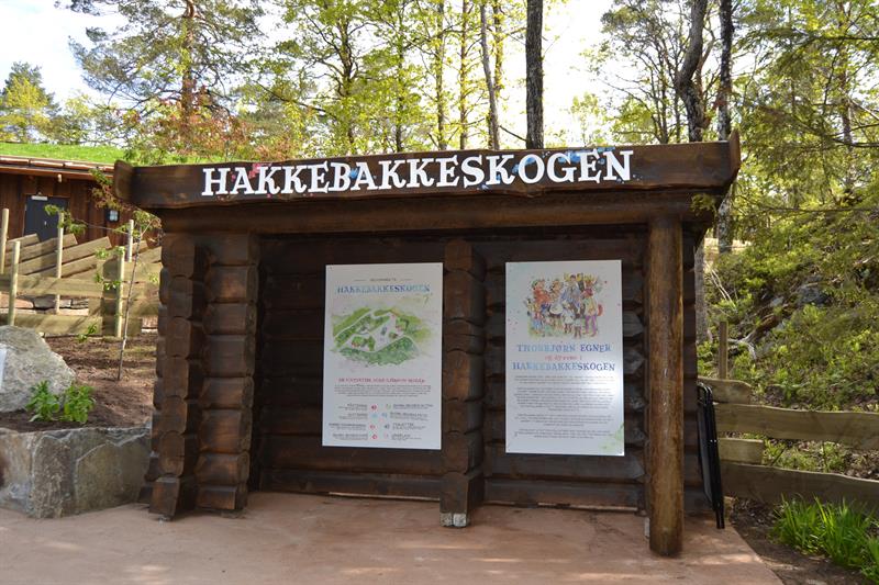 Skilt Hakkebakkeskoven