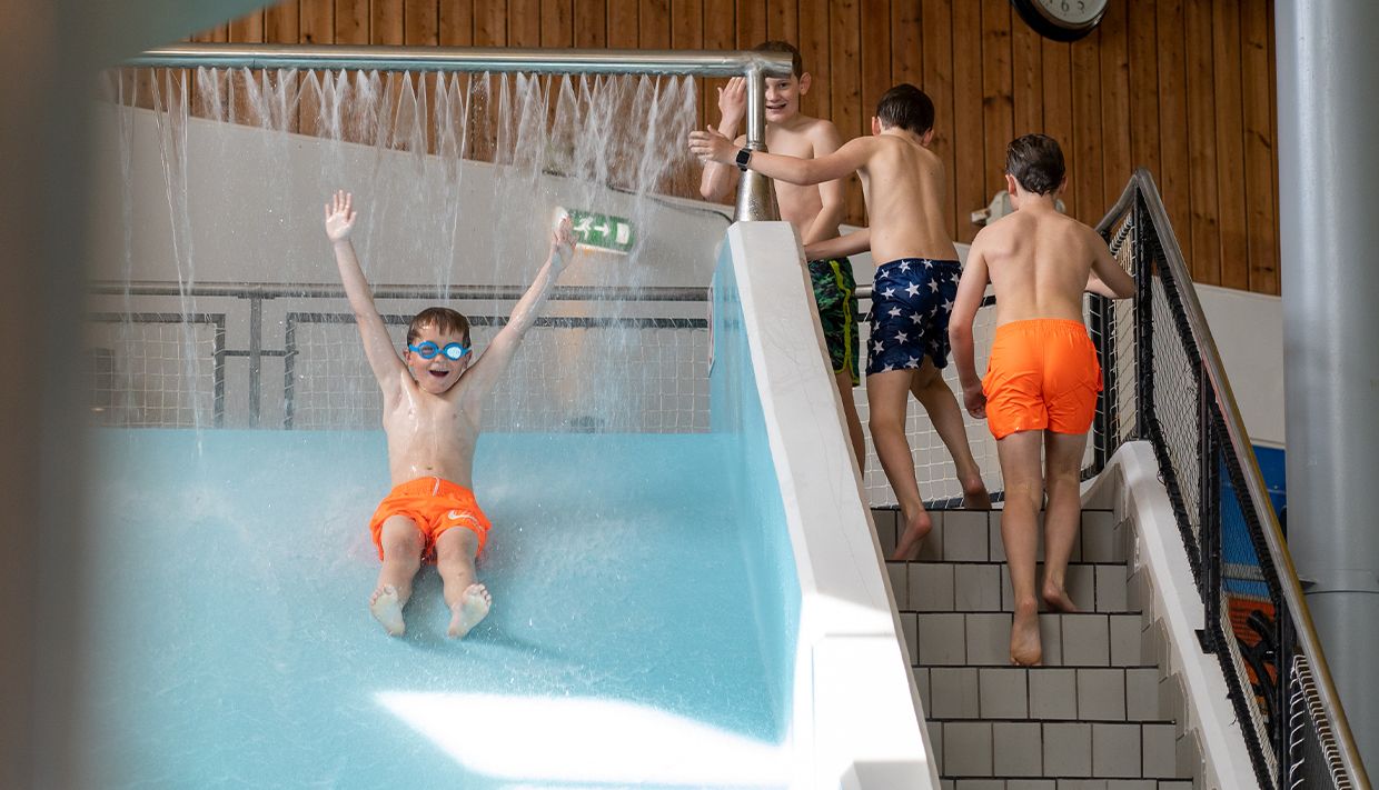 Vannsklie på Totenbadet