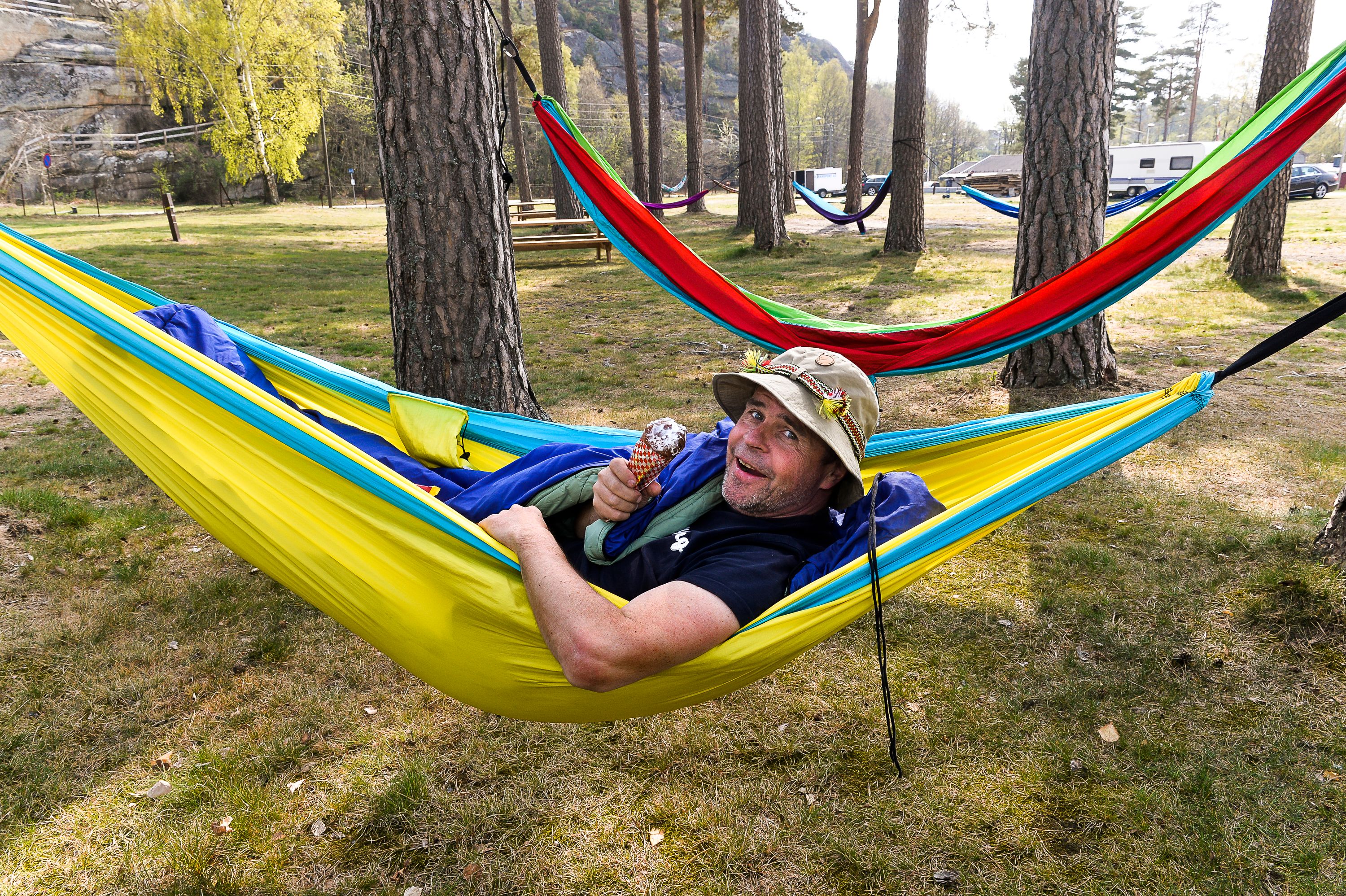 One who lies in a hammock