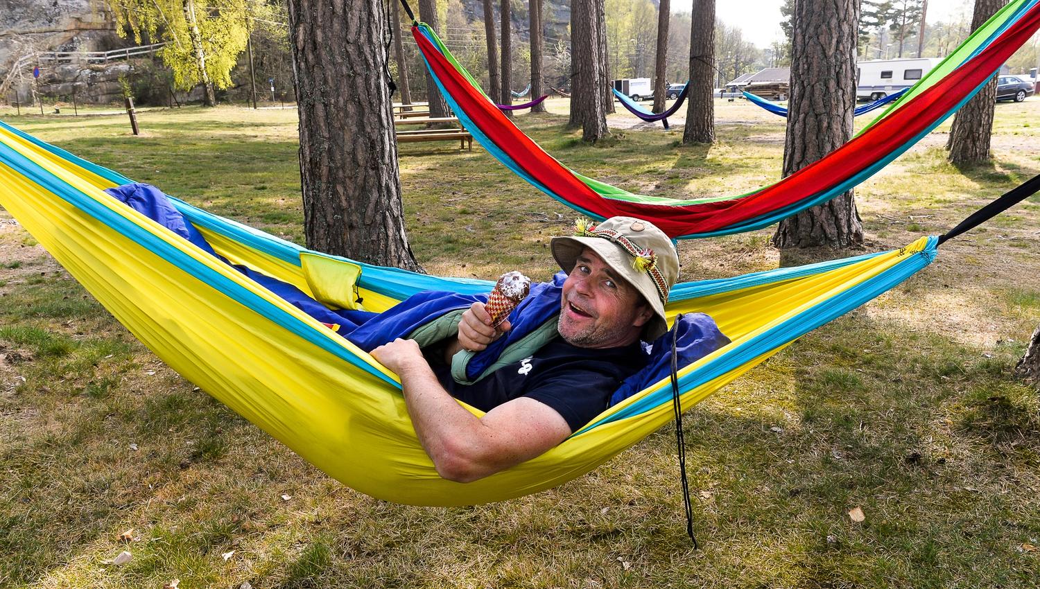 One who lies in a hammock