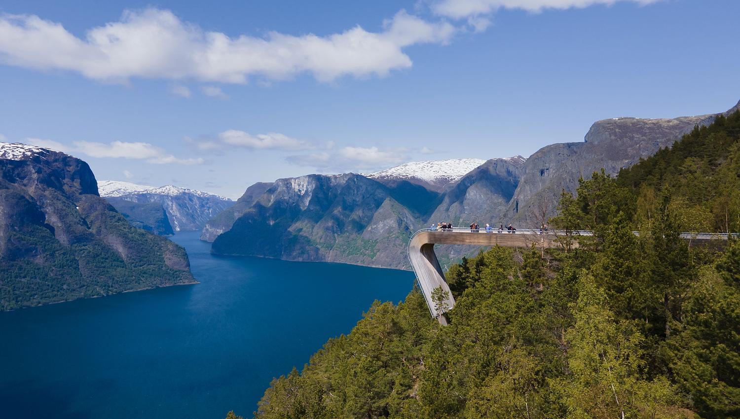 The view point Stegastein - above the Aurlandsfjord